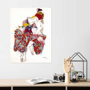 Posterlounge Wandfolie Leon Nikolajewitsch Bakst, Kostüm für Nijinsky, Ballett LA PERI, Orientalisches Flair Malerei