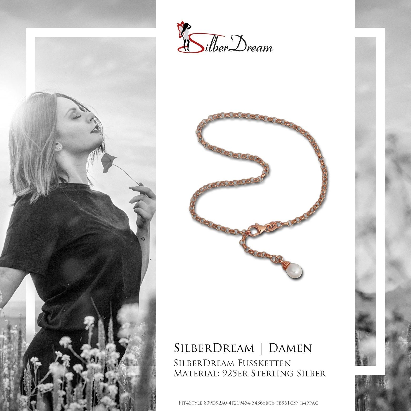 SilberDream Fußkette mit Anhänger SilberDream Fußkette günstig online kaufen