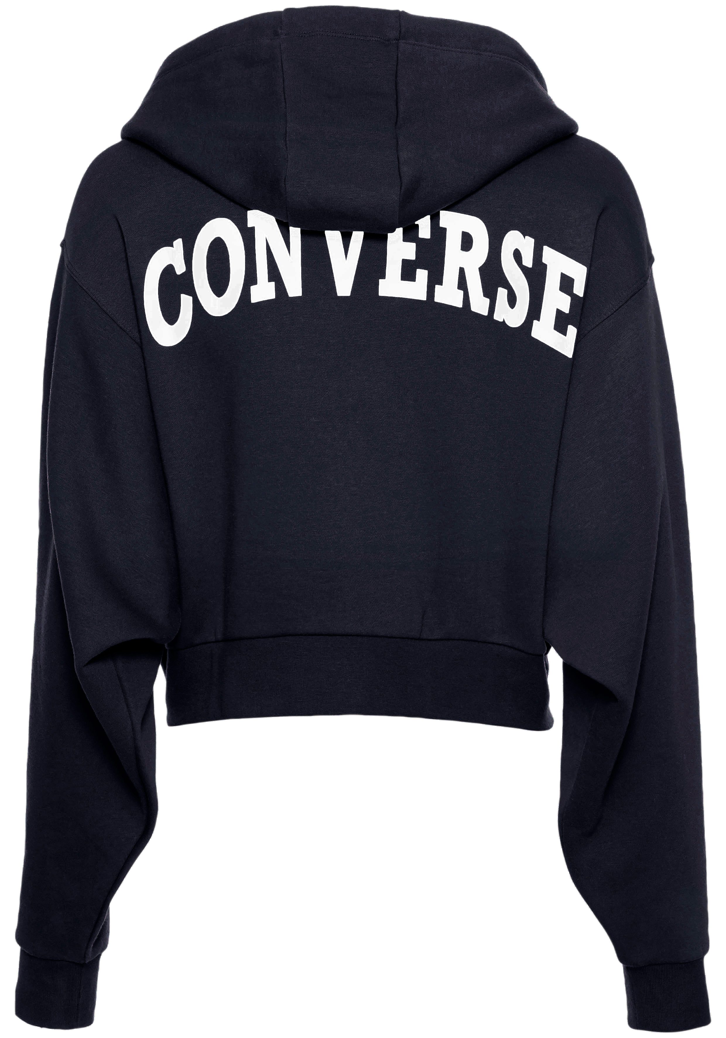 Converse Sweatjacke WOMEN'S CONVERSE RETRO FULL-ZIP HOODIE cropped