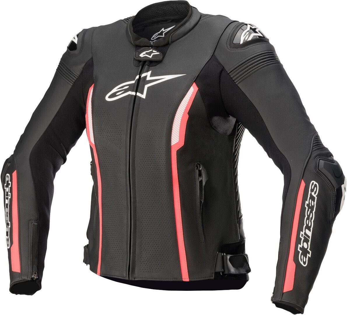Alpinestars Motorradjacke Stella Missile V2 Motorrad Damen Lederjacke Atmungsaktiv