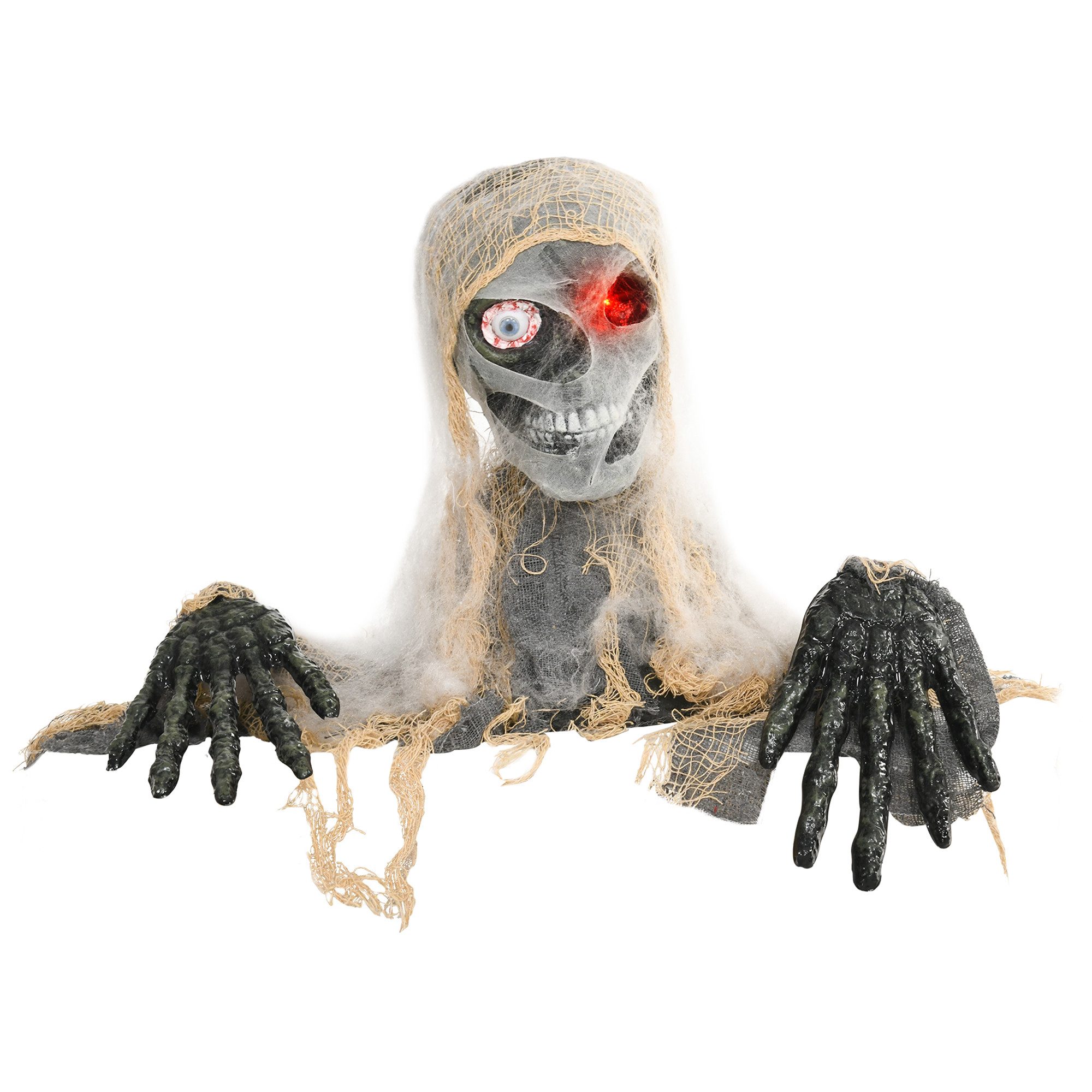 HOMCOM Dekofigur Krabbelnde Halloween Mumie (Halloween-Dekoration günstig online kaufen