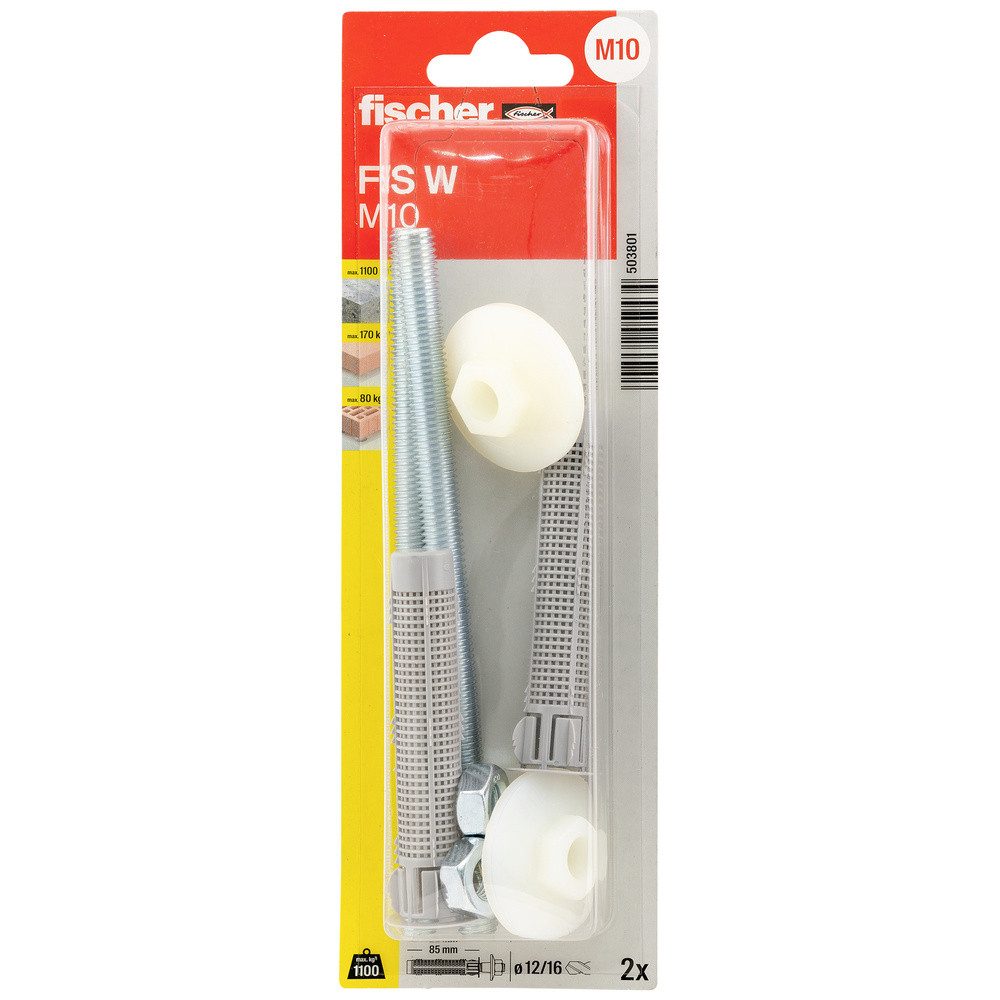 Fischer Dübel-Set Fischer 503801 FIS W M10 K NV Waschtischbefestigung 85 mm 12 mm 1 Set