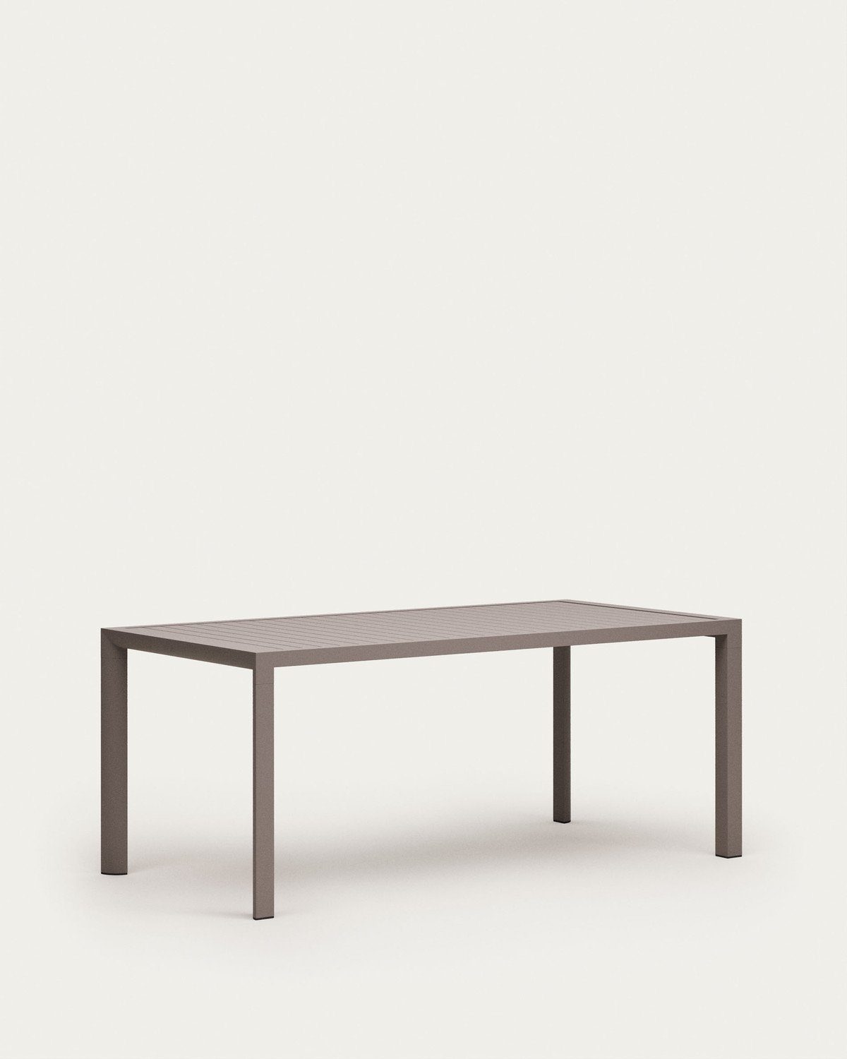 90x180x75cm Outdoor Natur24 Esstisch Tisch Gartentisch braun Culip Aluminium Esstisch