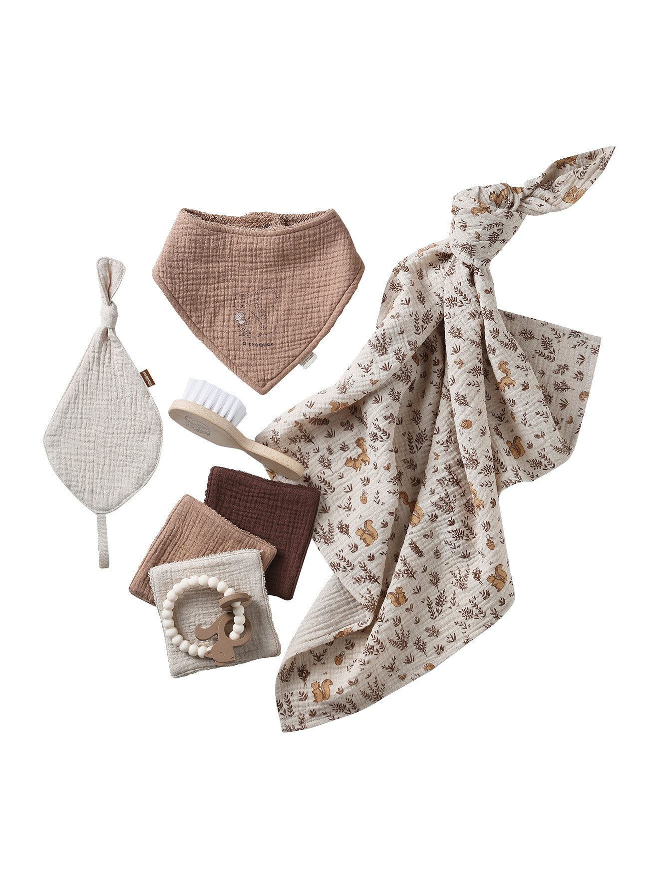 vertbaudet Neugeborenen-Geschenkset Baby Geschenkset zur Geburt, 6 Teile