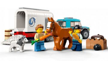 LEGO® Konstruktionsspielsteine LEGO® City - SUV mit Pferdeanhänger, (196 St)