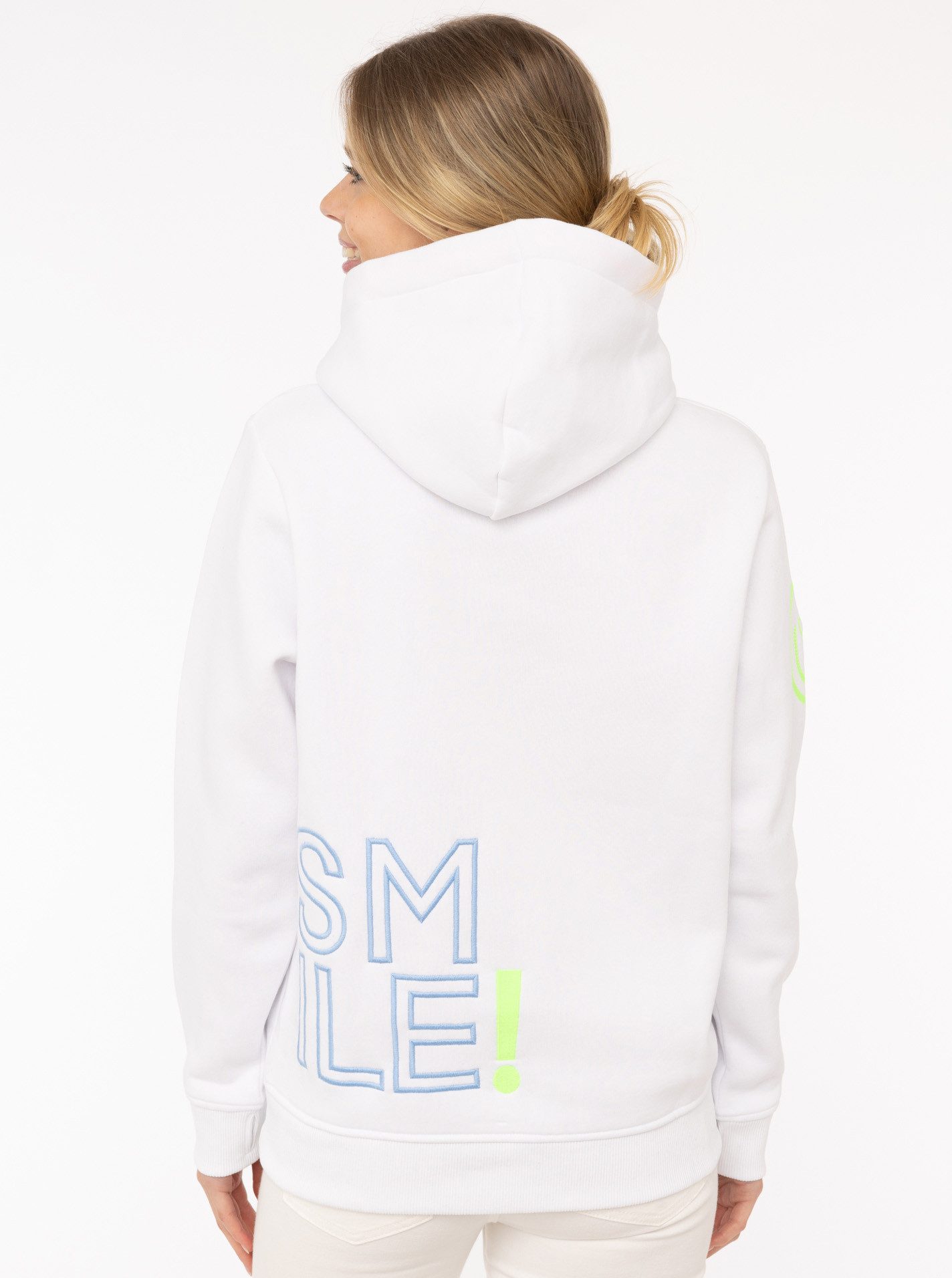 Zwillingsherz Hoodie "Alissa 2.0" mit SMILE Stickerei vorne und hinten