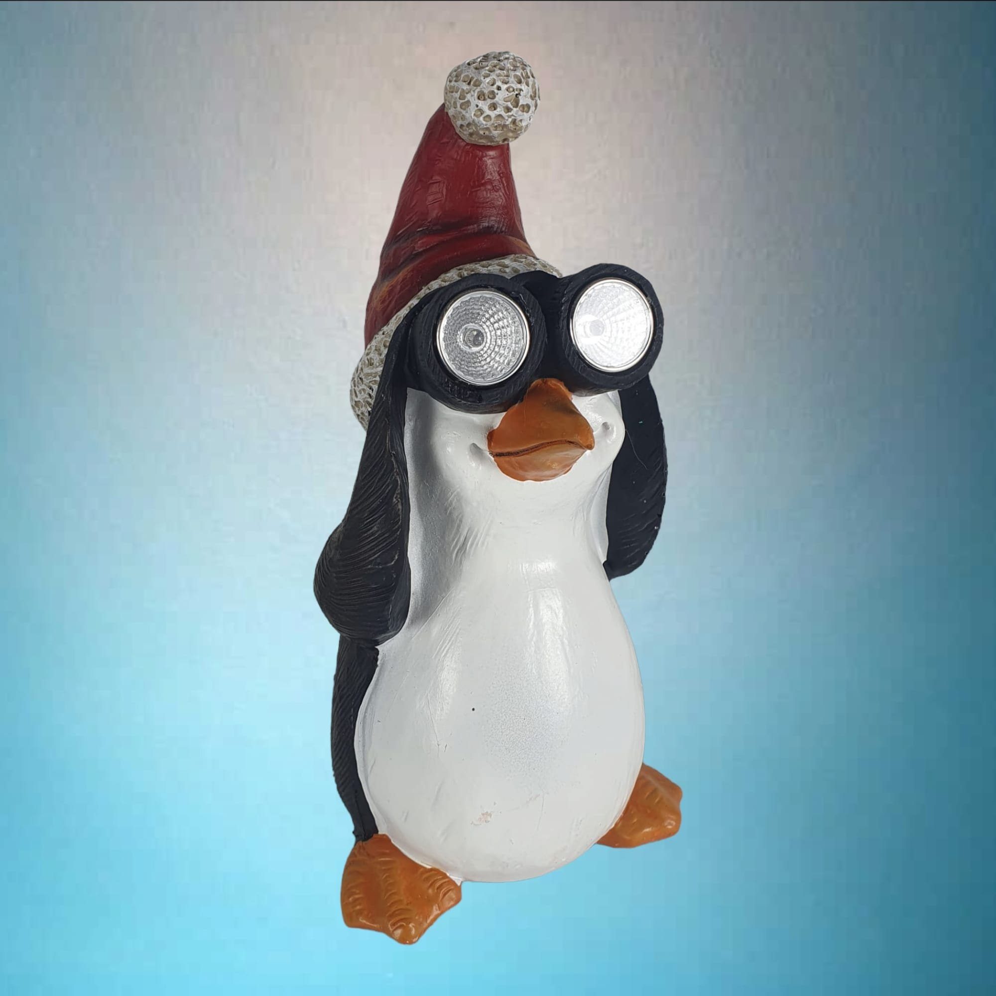 Aspinaworld Weihnachtsfigur Weihnachtsdeko Pinguin Figur mit Solar