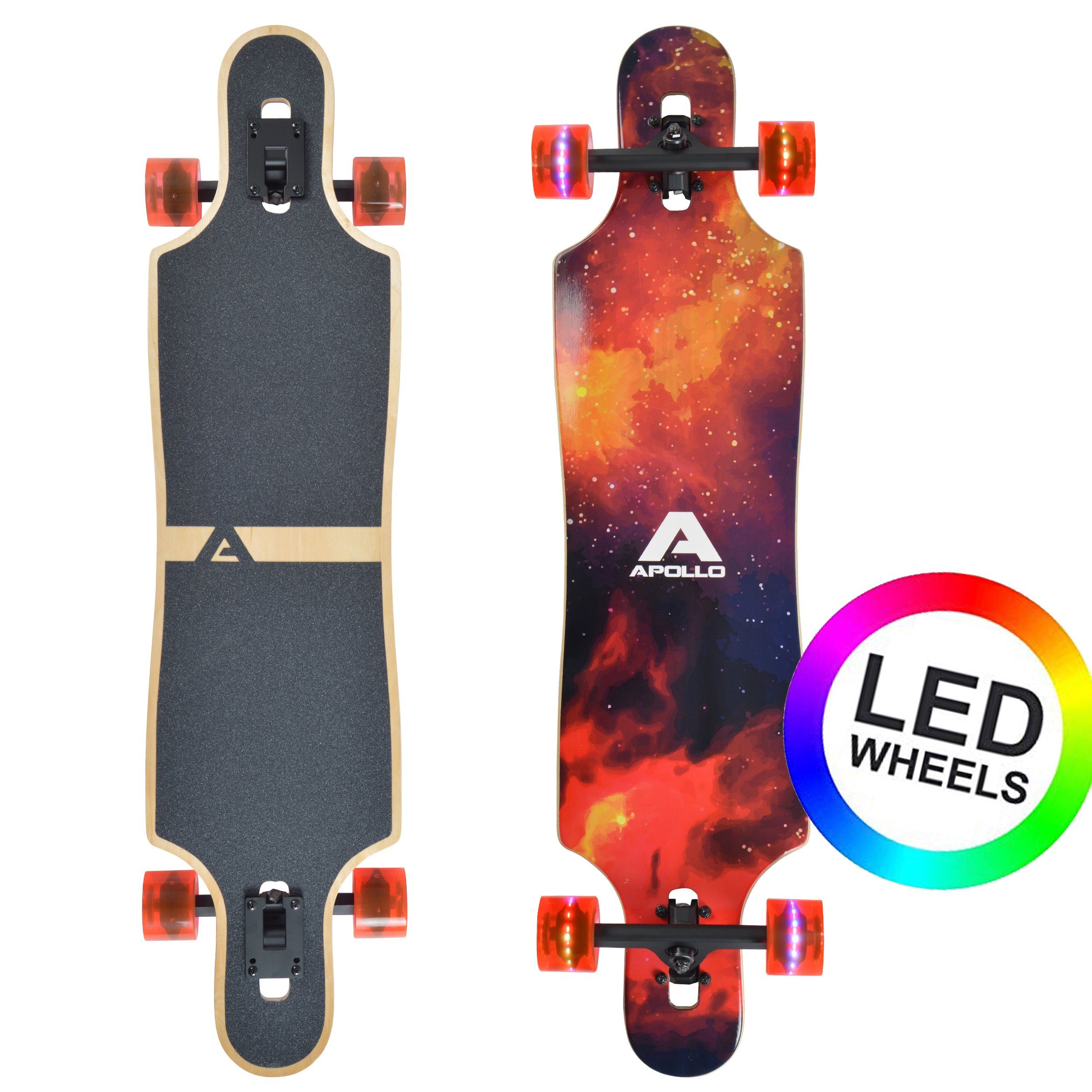 Redshift Longboard Idealen aus Longboard & Stabilität Tip Flex Twin für DT mehrlagig Holz Apollo 40", verleimt