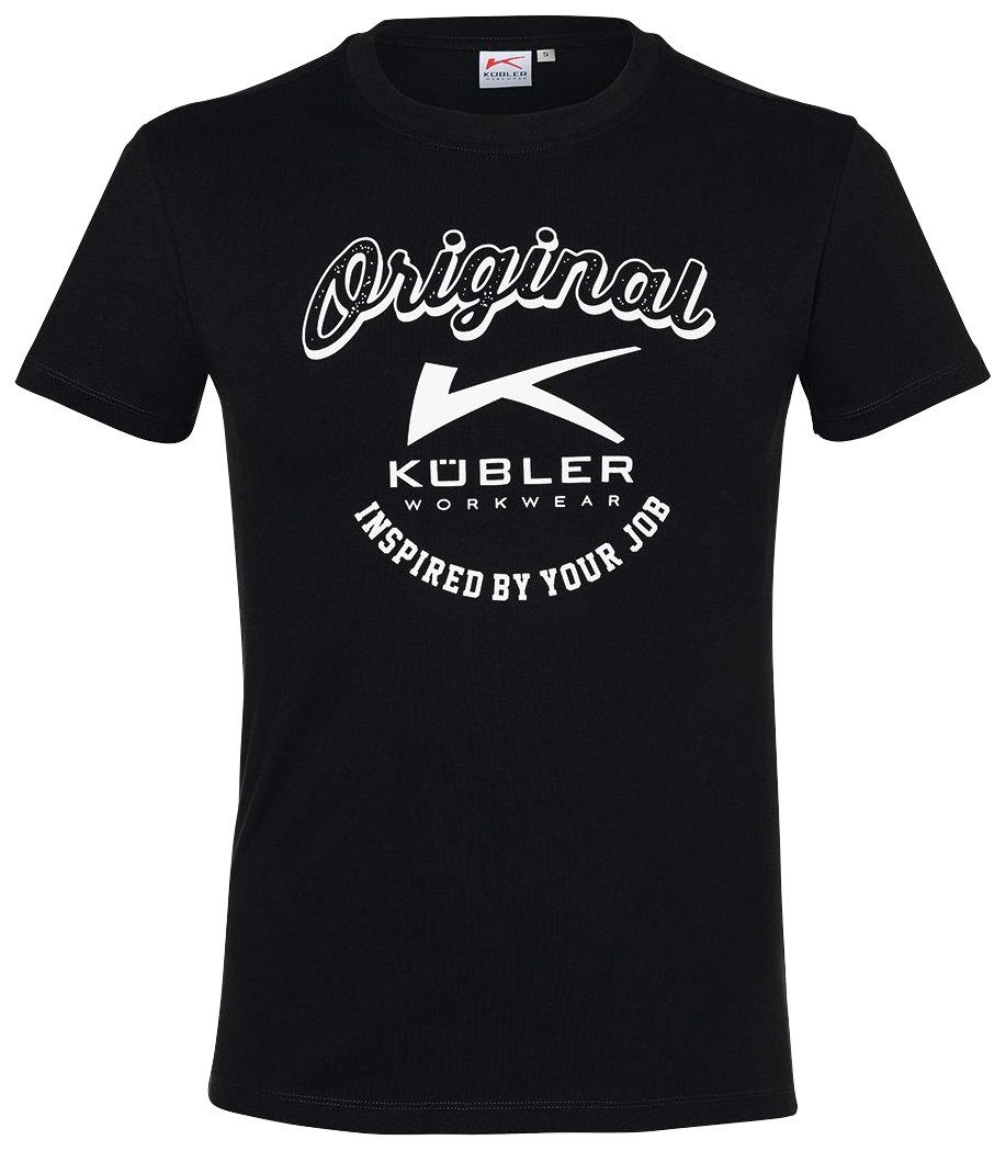 schwarz Print Kübler T-Shirt