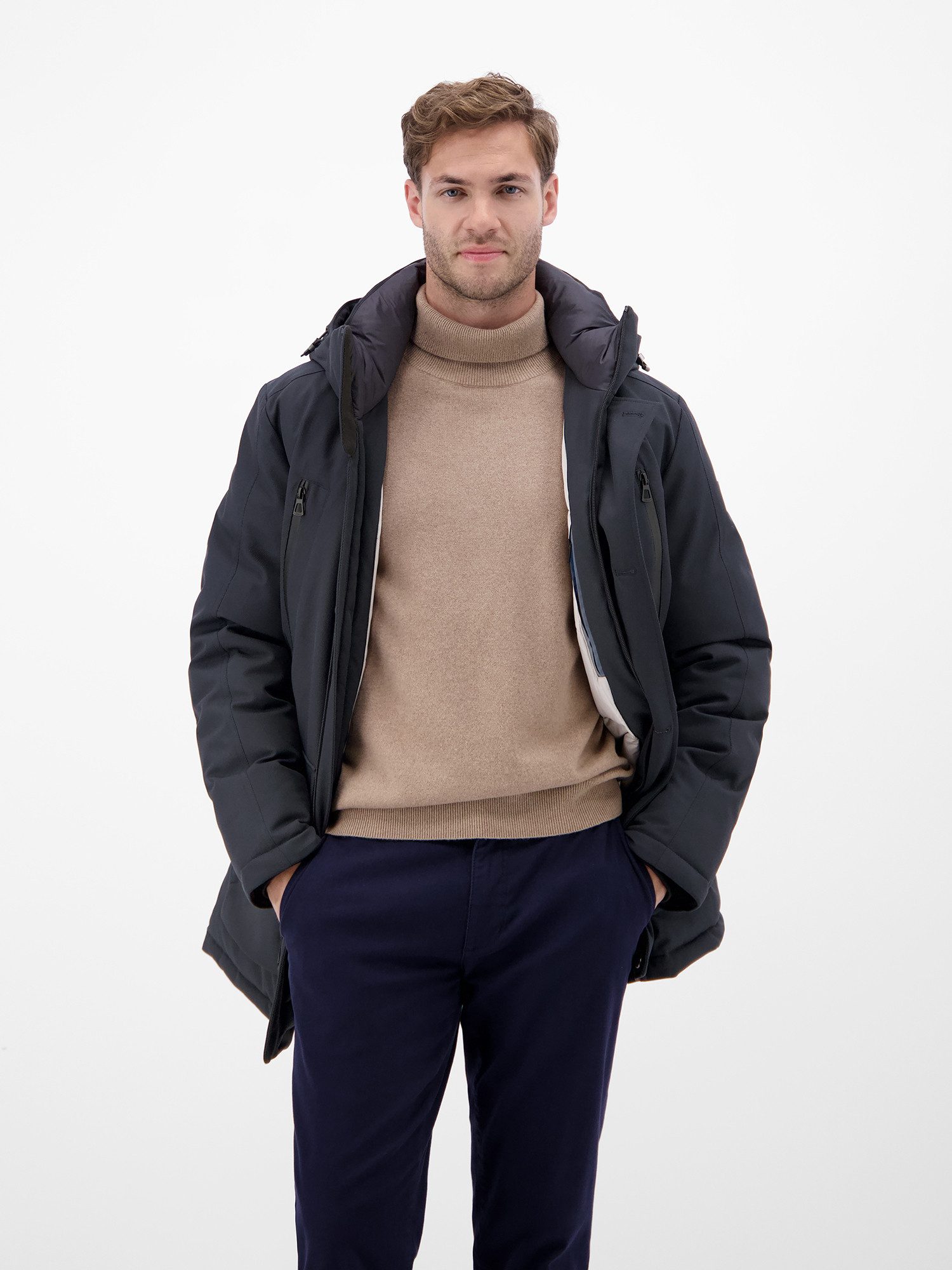 LERROS Parka Herren-Parka in Twillstruktur – Bild 4 von 5