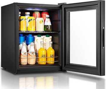 Heinrich´s Getränkekühlschrank Flaschenkühlschrank Kühlschrank Mini Bierkühlschrank Minibar Getränke HGK 3174, 56 cm hoch, 43 cm breit, Minikühlschrank ohne Gefrierfach Getränkekühlschrank mit Glastür klein