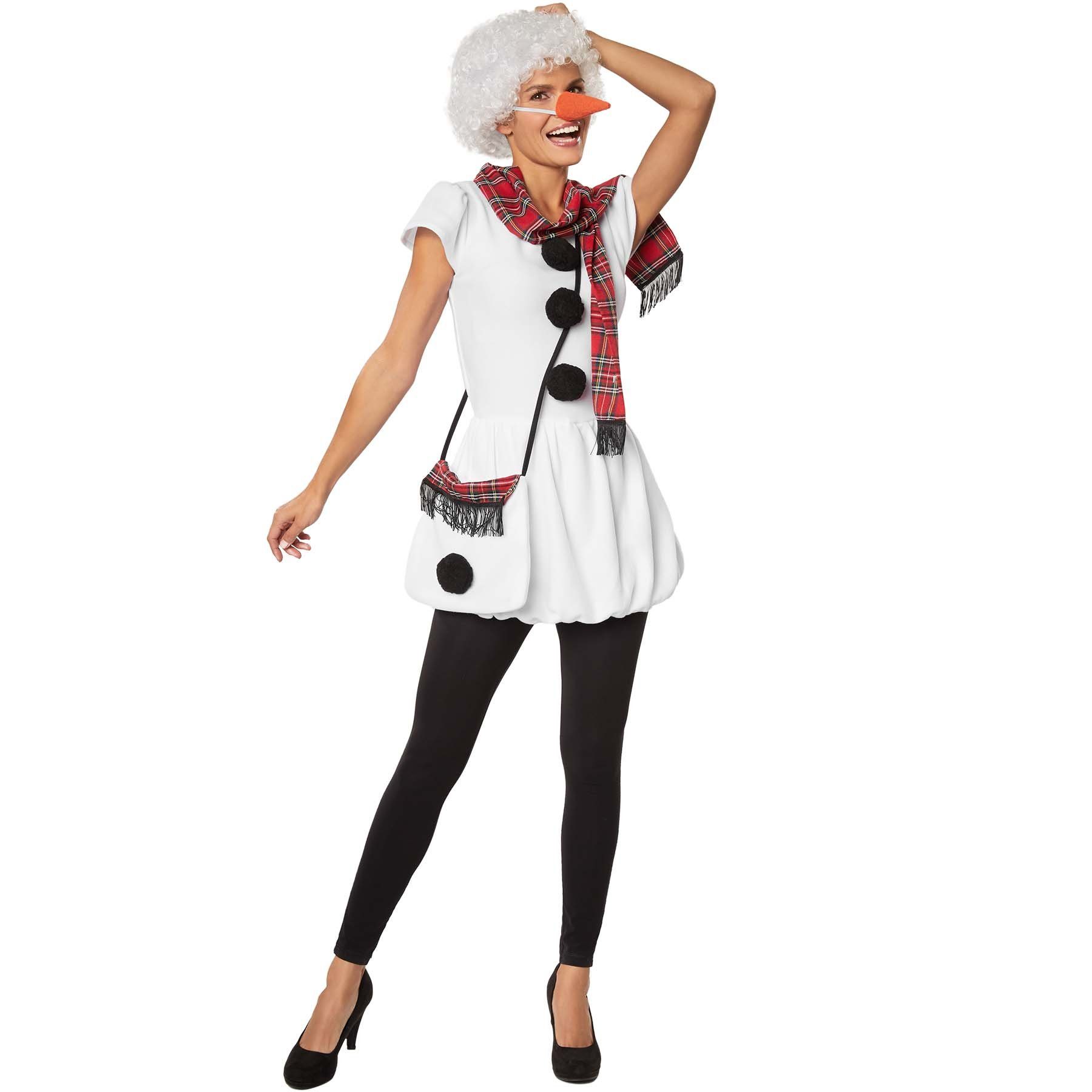 dressforfun Halstuch Schneefrau Schal kariert