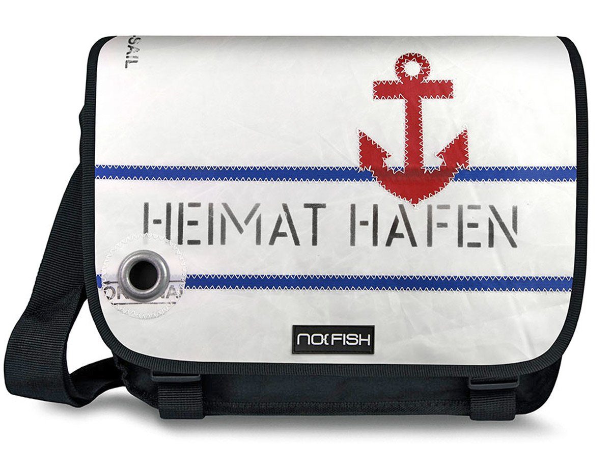 NO FISH Laptoptasche Laptop-, Schultertasche Sail L Heimathafen, recycling Segel