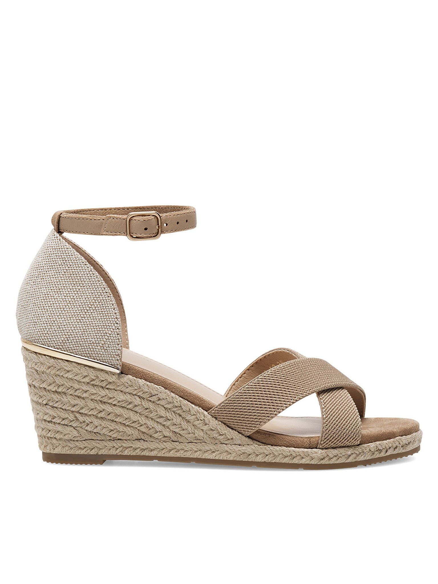 Clara Barson Sandalen WSS20802-03 Beige Espadrille günstig online kaufen