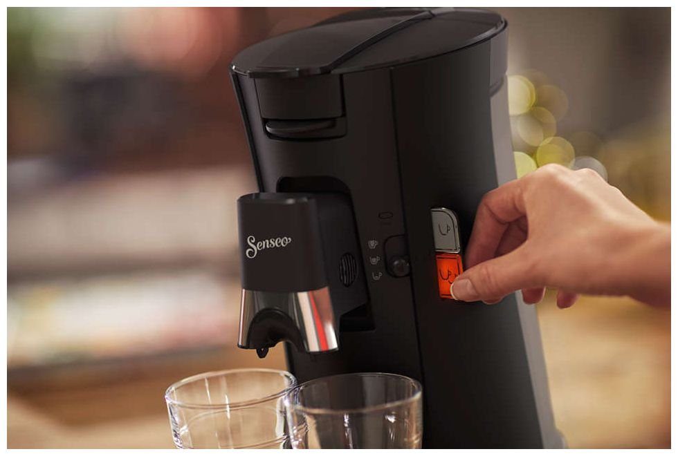 Tassen Senseo 2 Senseo CSA230/69 Kaffeestärkewahl Select, gleichzeitig, Philips Kaffeepadmaschine