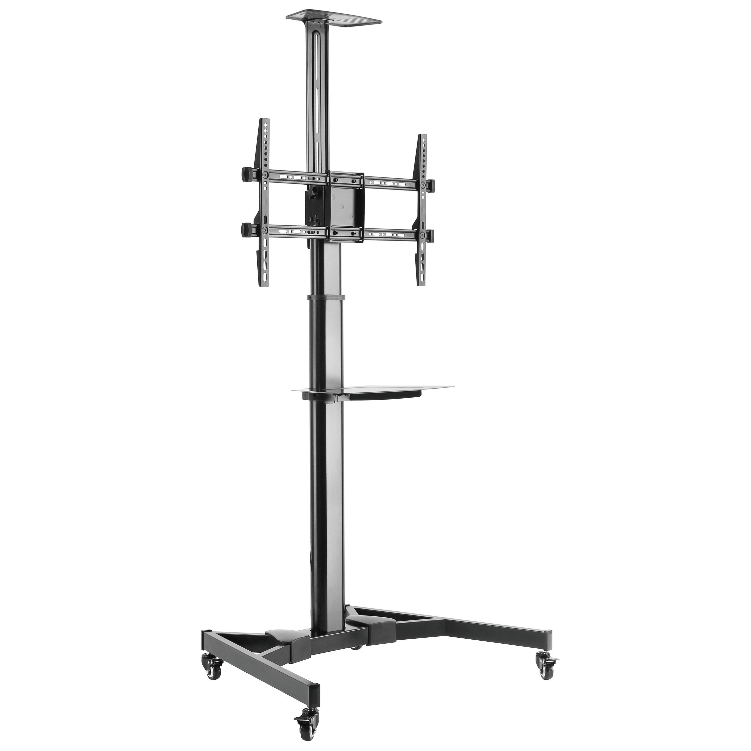 my wall TV-Ständer HP105L, (bis 70 Zoll, rollbar, höhenverstellbar, mit 2 Ablagen)