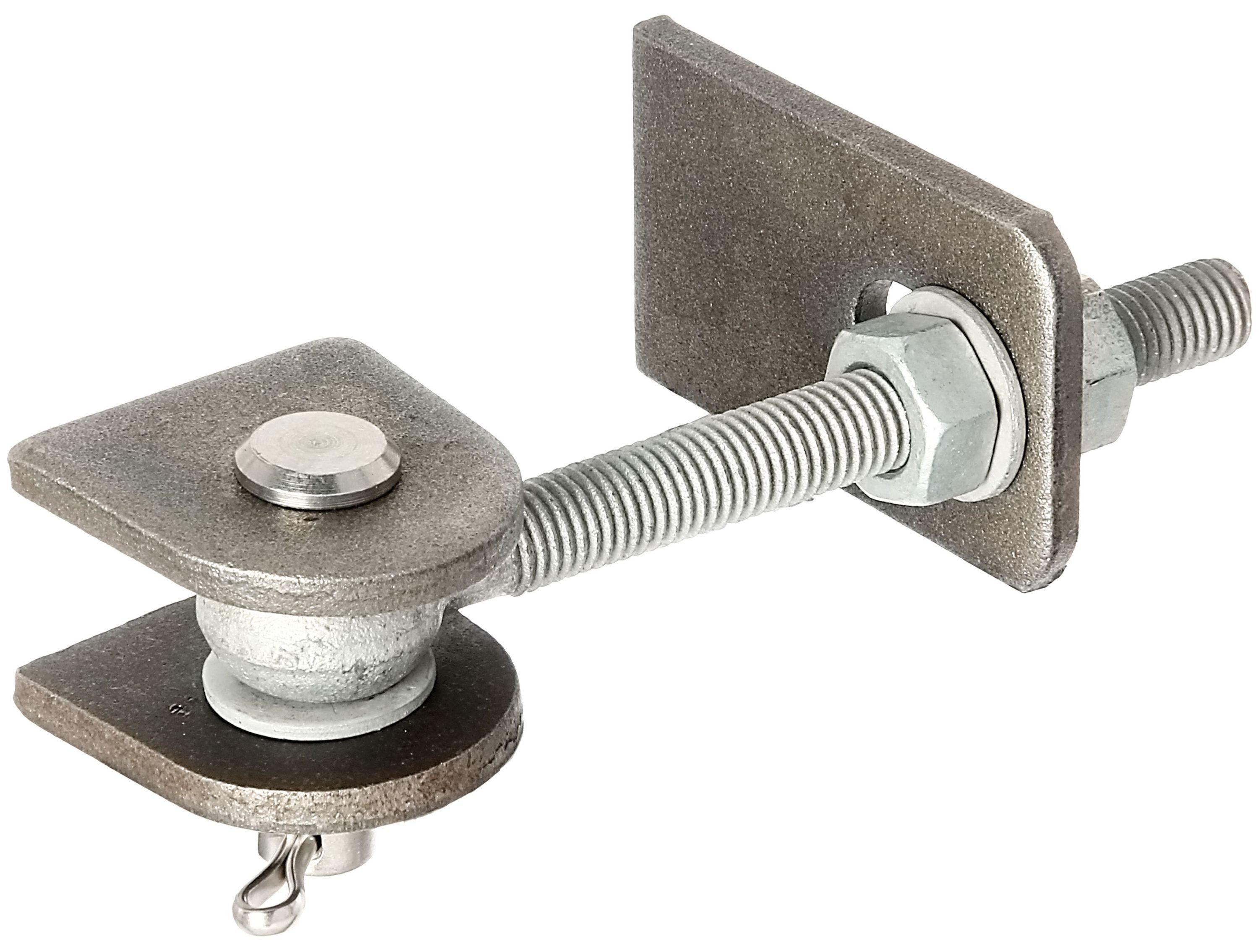 Alberts Gartentor, Alberts Torband für 180° Öffnung kurze Ausführung feuerverzinkte Schra