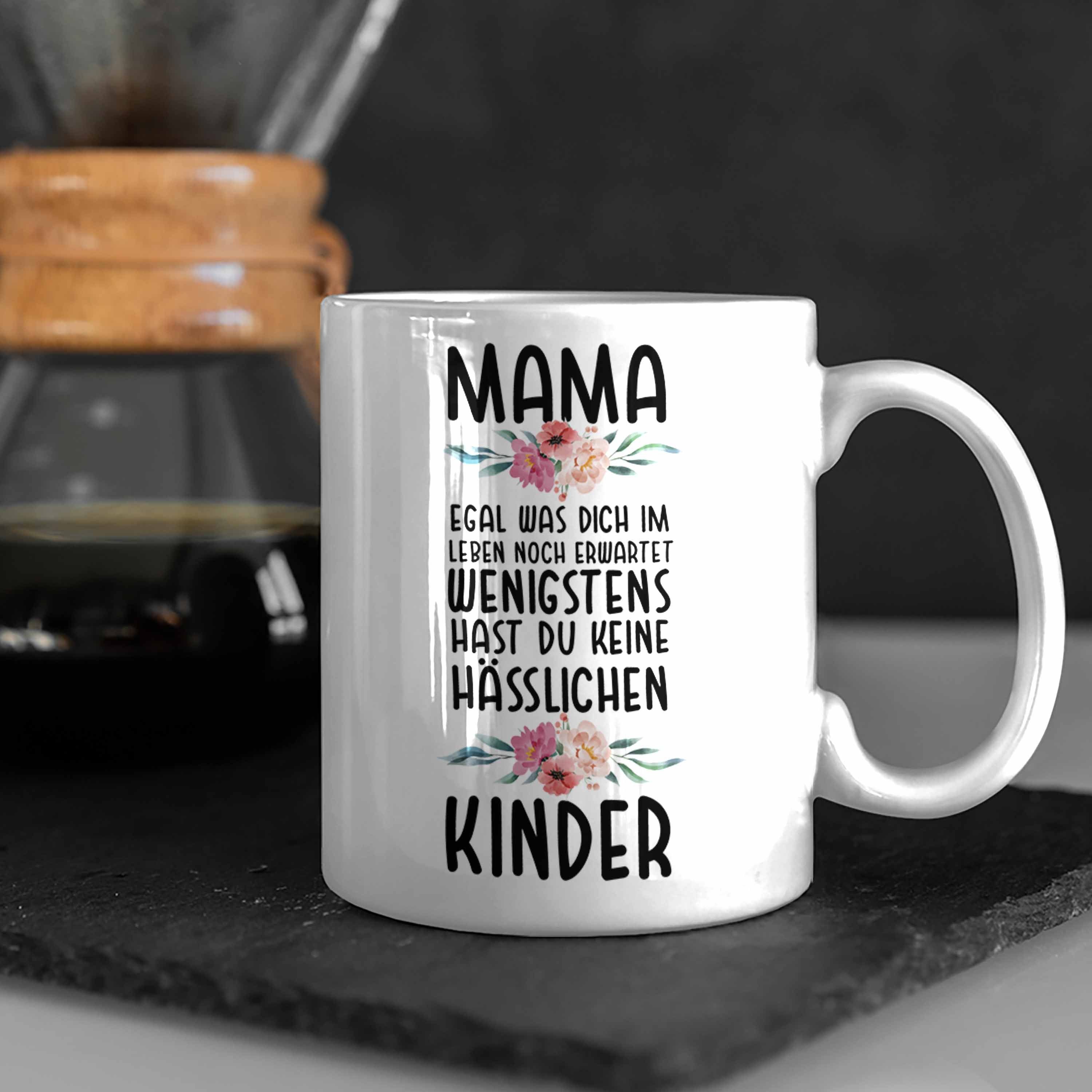 Muttertag Kinder Trendation Tasse von Trendation Geschenk Weiss Geburtstag - Hässliche Tasse Mama Kinder Spruch Mami Mutter