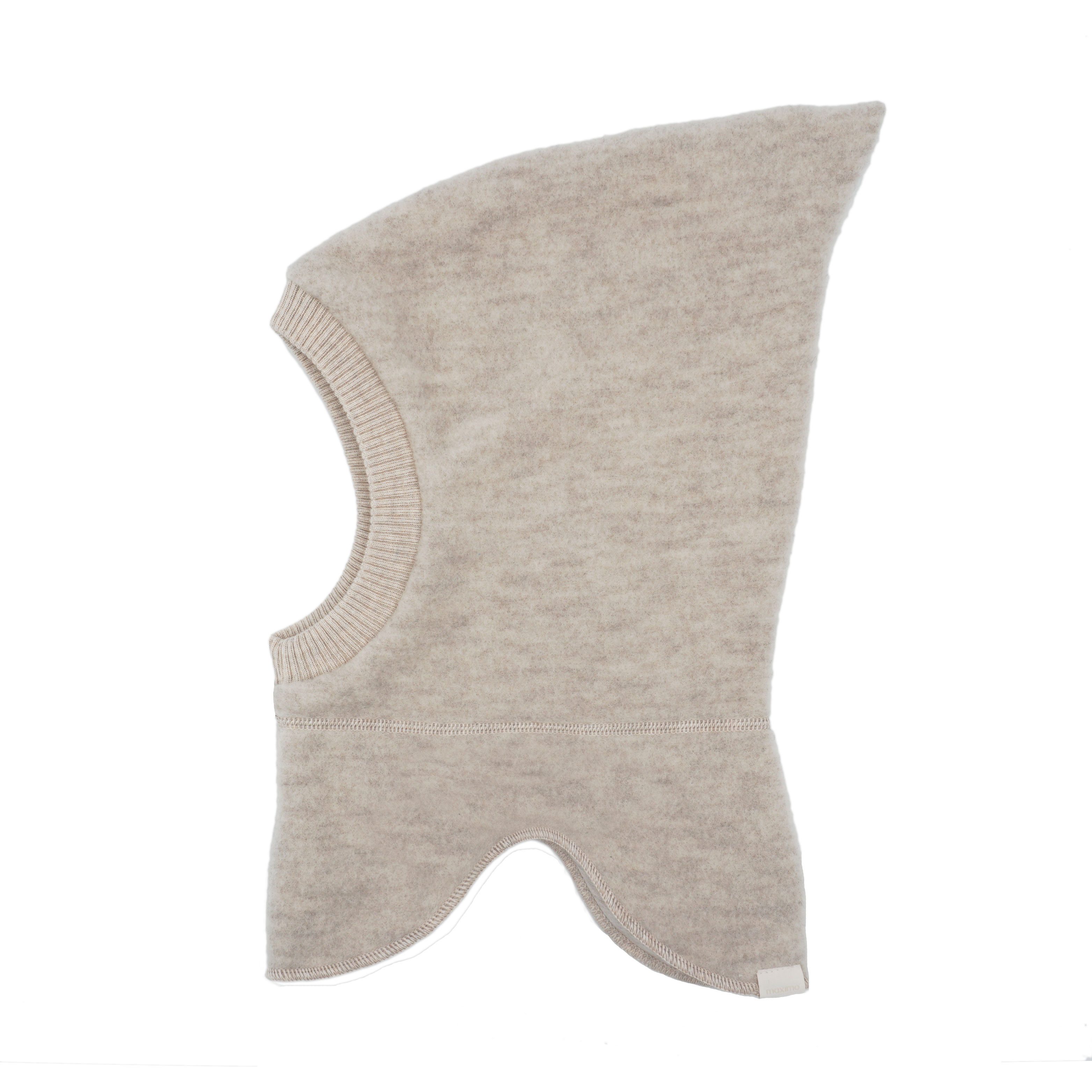 MAXIMO Schlupfmütze Wolle, gefüttert, Rippstrickbündchen, mit Zipfel