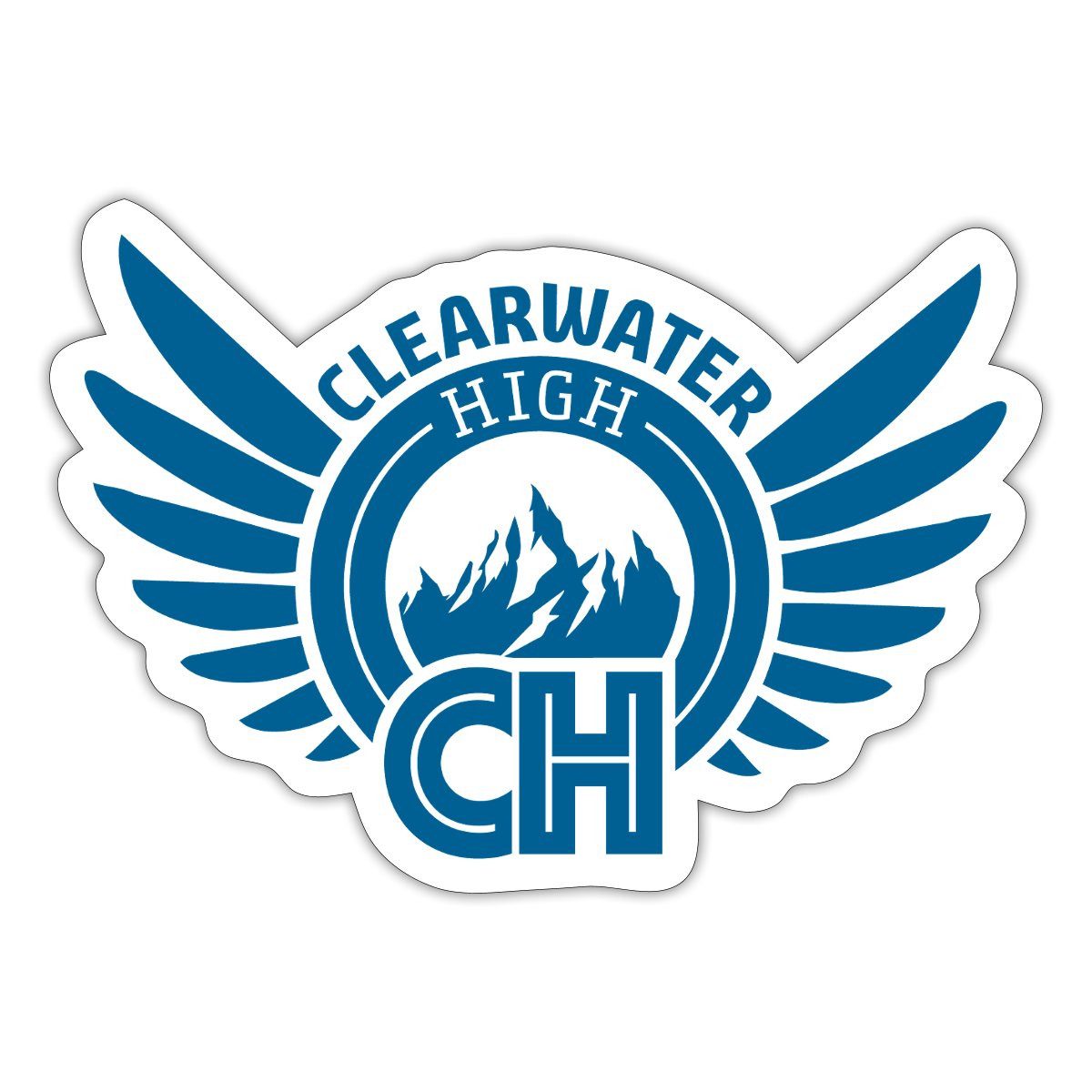 Spreadshirt Aufkleber Woodwalkers Film Clearwater High Logo Sticker Aufkleber