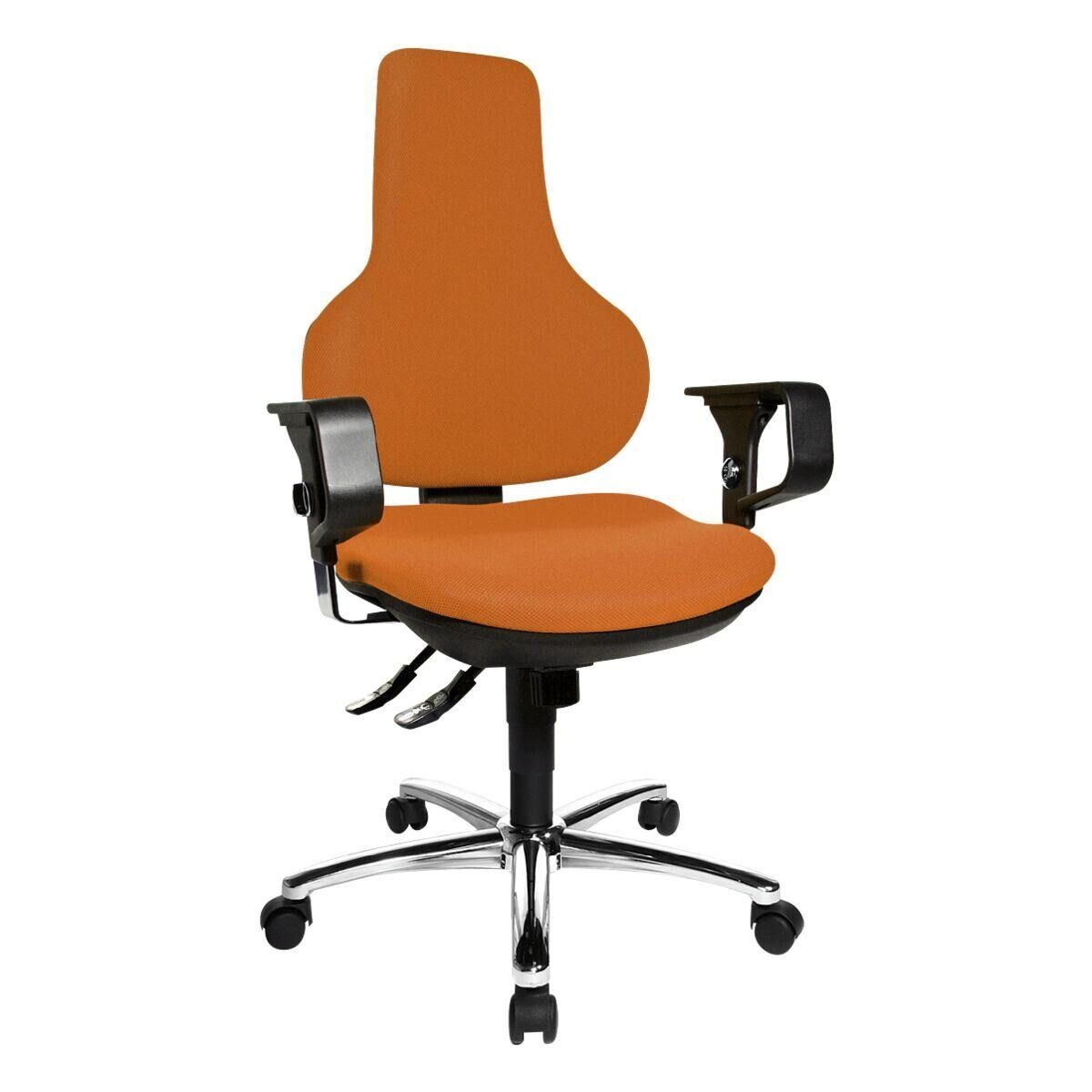 TOPSTAR Schreibtischstuhl Ergo Point SY Deluxe, mit Armlehnen, Bandscheibensitz, Lendenstütze, Lehnenhöhe 60 cm
