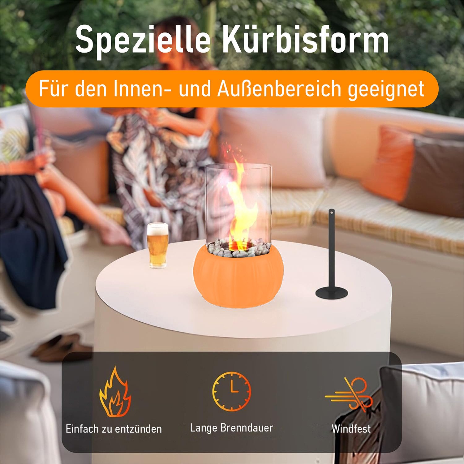 BRAIDOL Tischfeuer Tischkamin Bioethanol Kamin für Indoor und Outdoor,Tragb günstig online kaufen