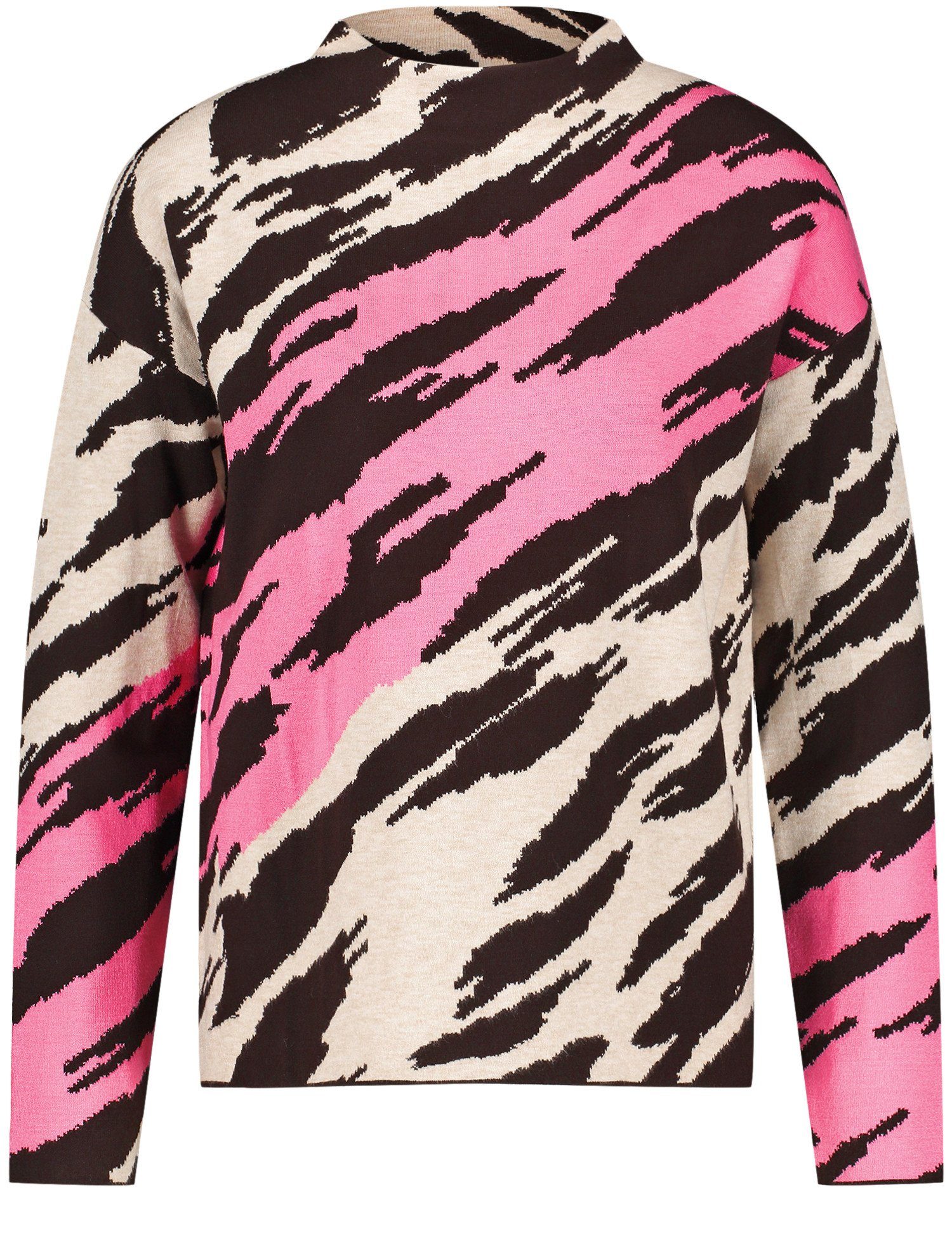 Rollkragenpullover Pullovermit Modischem Muster