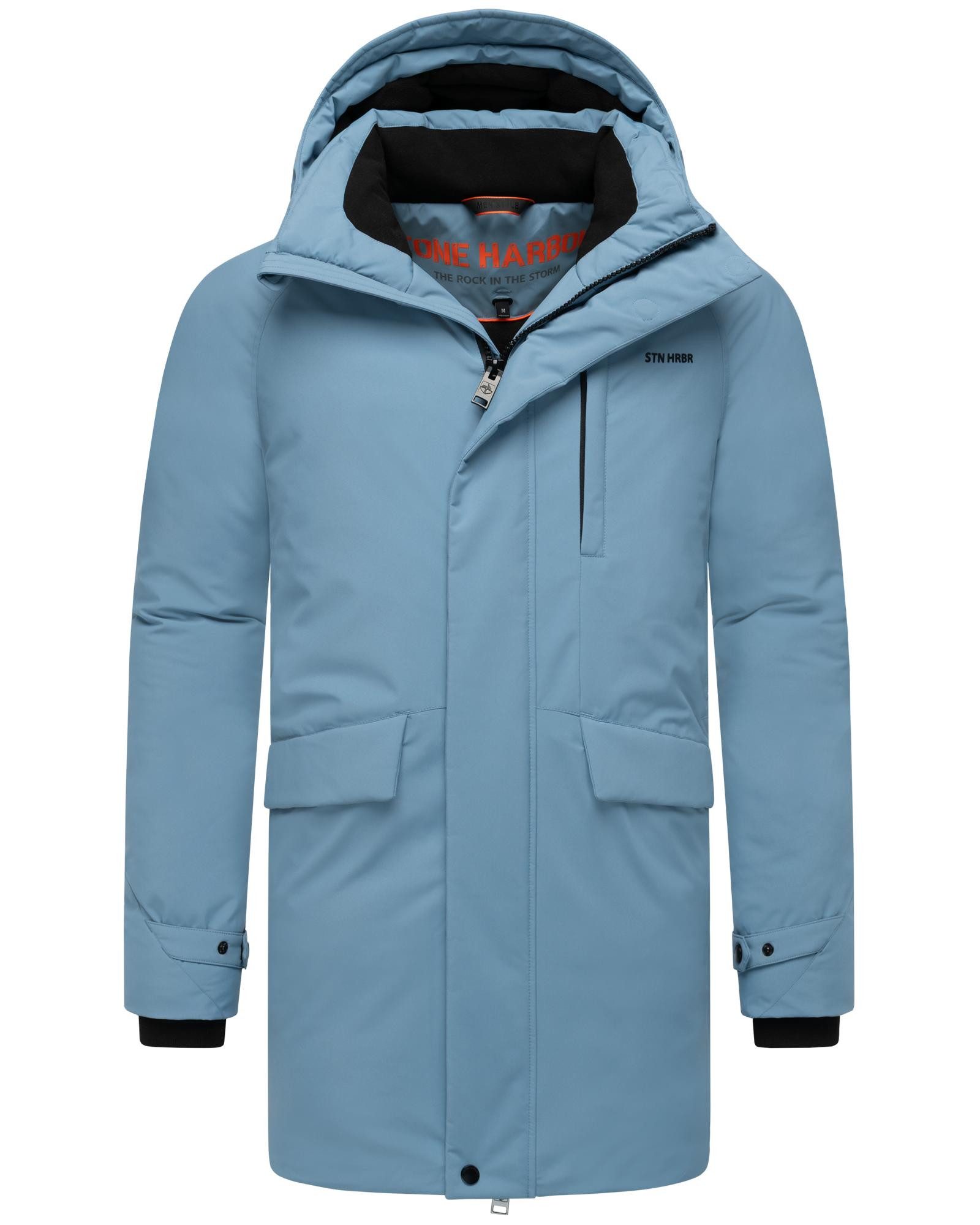 Stone Harbour Wintermantel Emriis XX Warmer Herren Mantel mit Magnet-Knöpfen