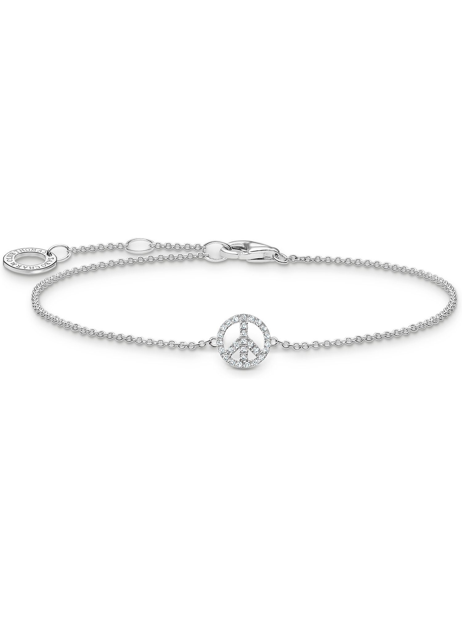 Silberarmband Thomas Sabo Damen-Armband 925er Silber Farbstein