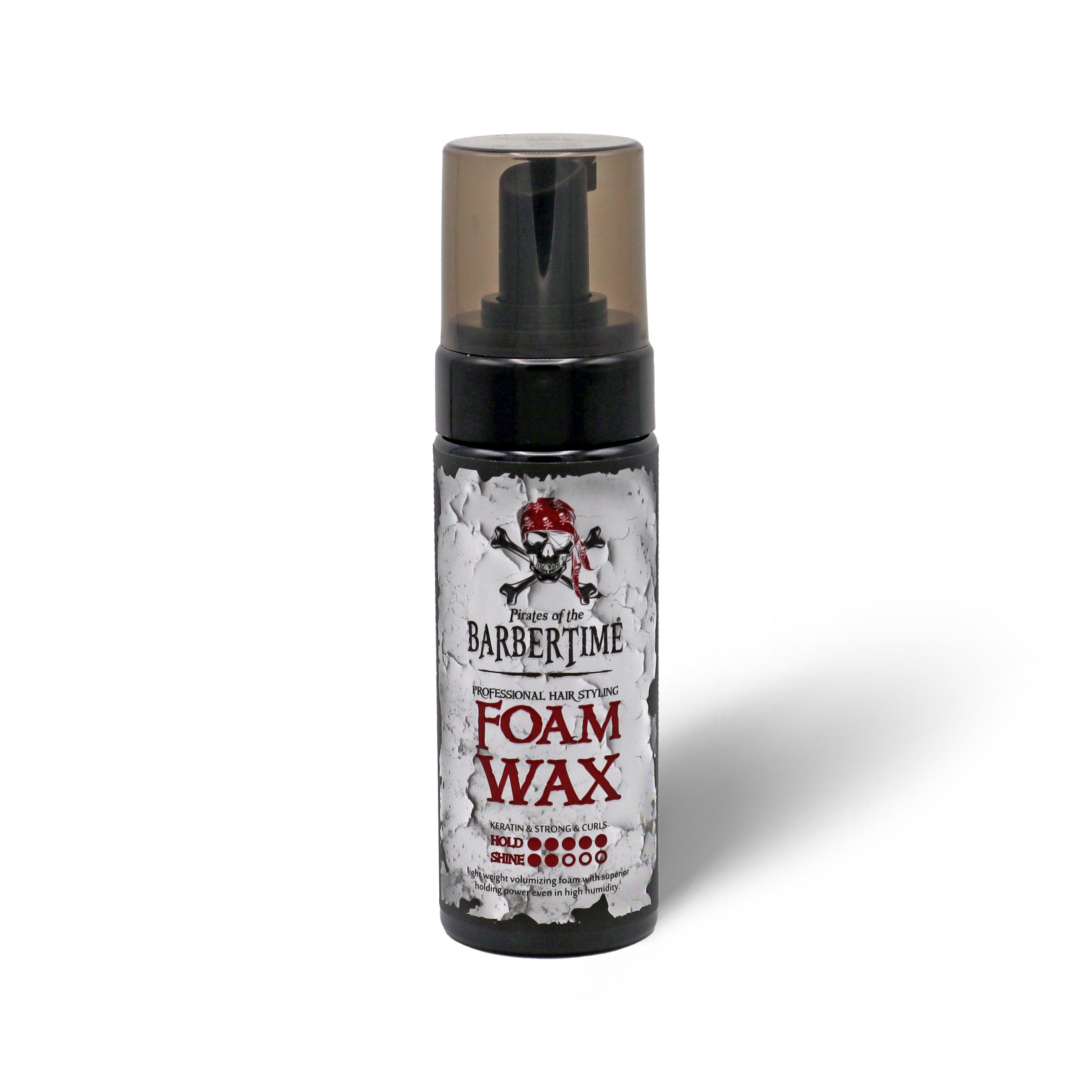 BARBERTIME Haarfestiger Foam Wax Пена для волос mit Keratin / Starker Halt für Locken, 1-tlg.