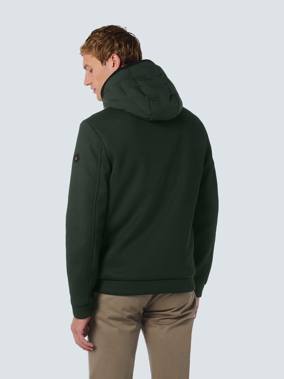 NO EXCESS Outdoorjacke Jacket Short Fit Sealed Hooded Knitted Mix