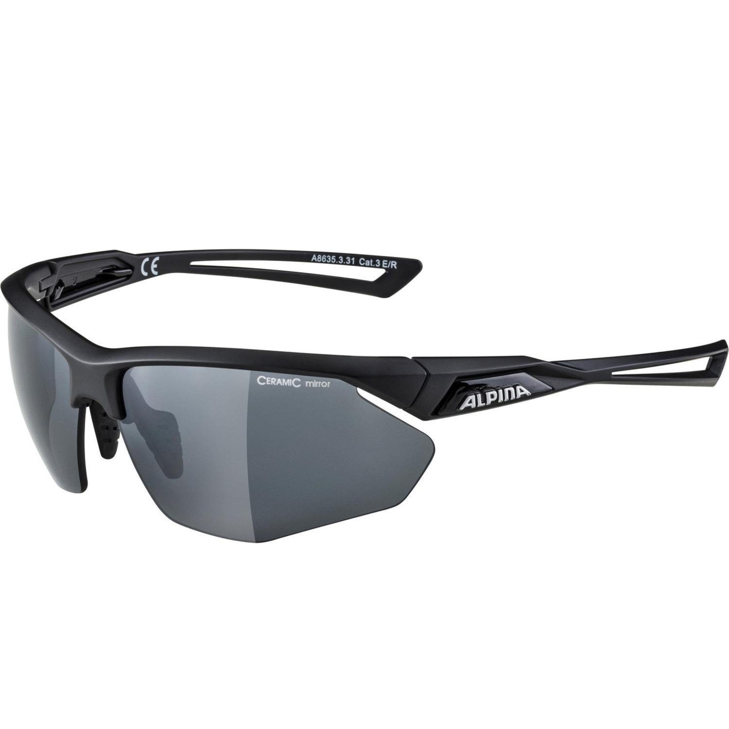 Alpina Sportbrille Alpina Sport Sonnenbrille für Damen und Herren mit  verspiegelten Scheiben