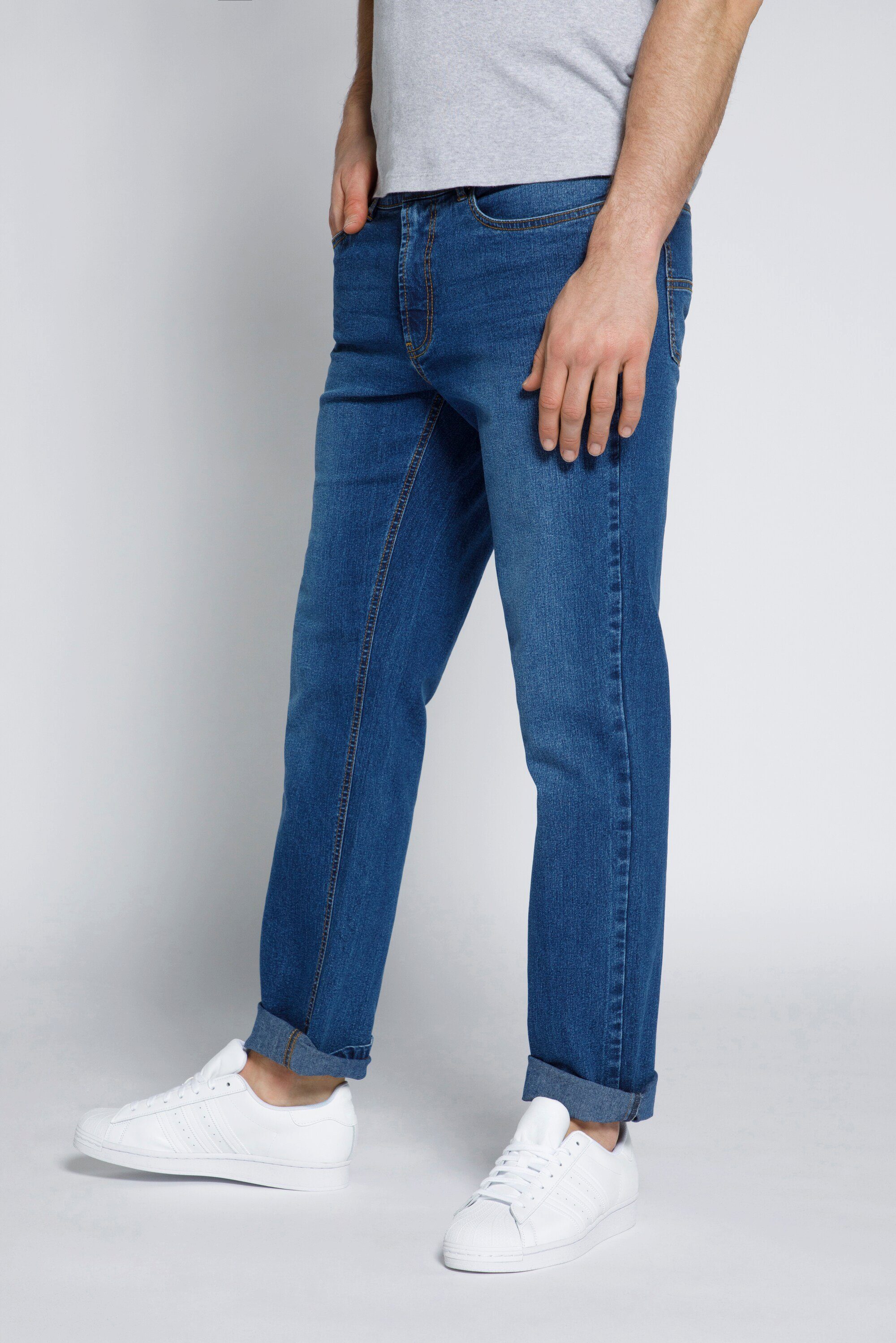 STHUGE 5 5-Pocket-Jeans blue Fit Regular Bauch STHUGE Pocket Fit denim Jeans