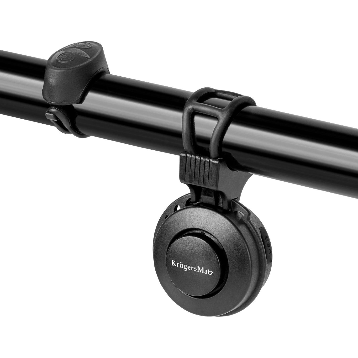 Krüger & Matz Fahrradklingel KM0945, Wiederaufladbarer Akku [USB]; 4 Tonsignale