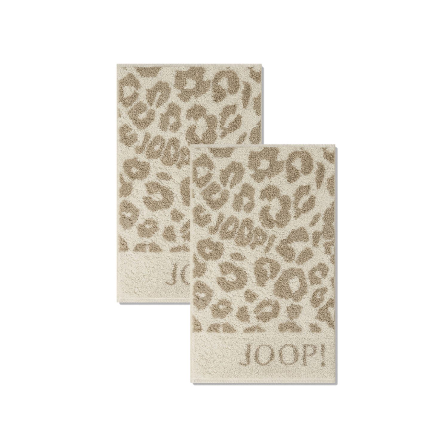 Handtuch 2 Stück Joop! Gästetücher Leo Allover 1707-36 creme 30x50