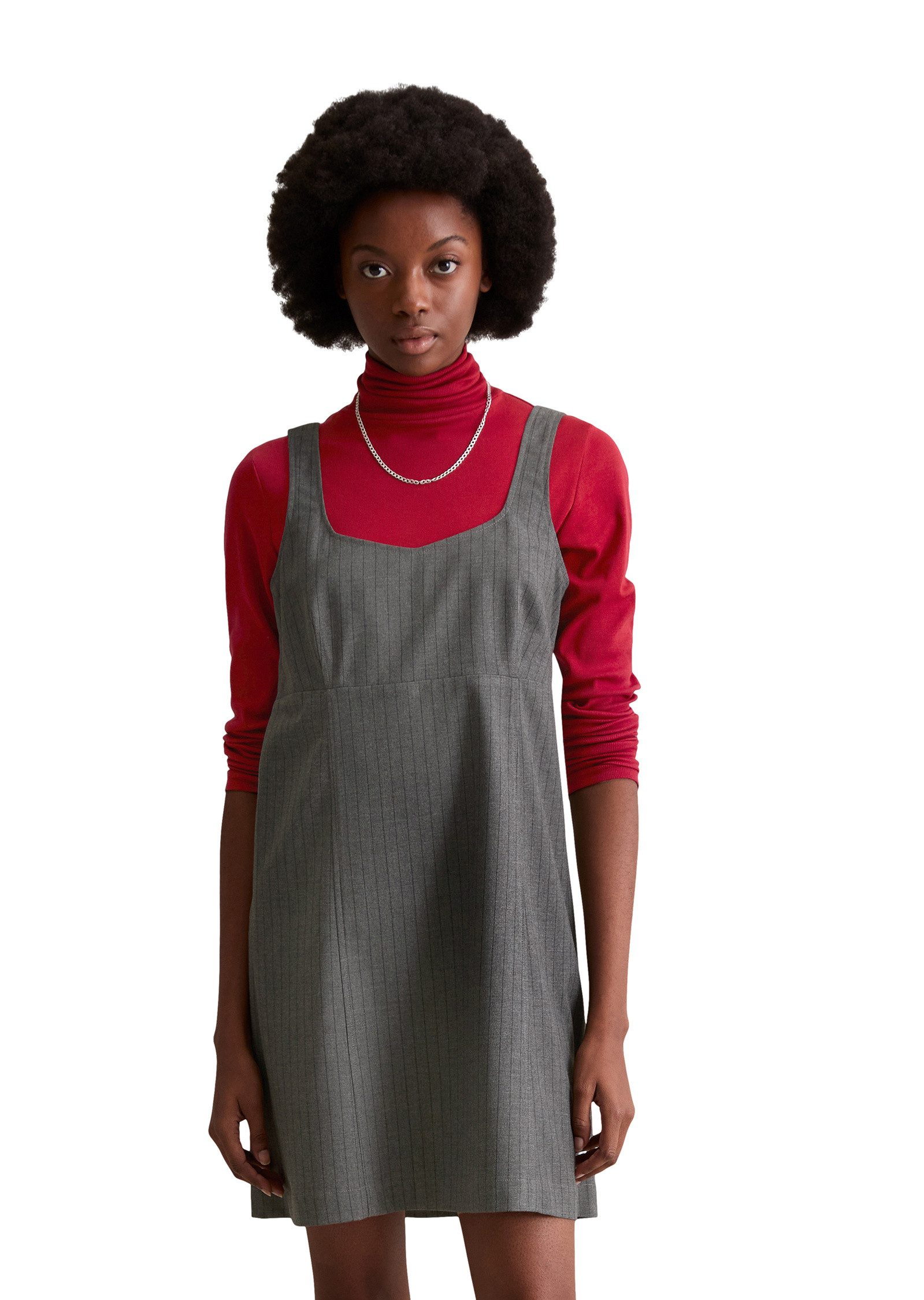 Marc O'Polo DENIM Minikleid aus Viskose-Mit mit recyceltem Polyester