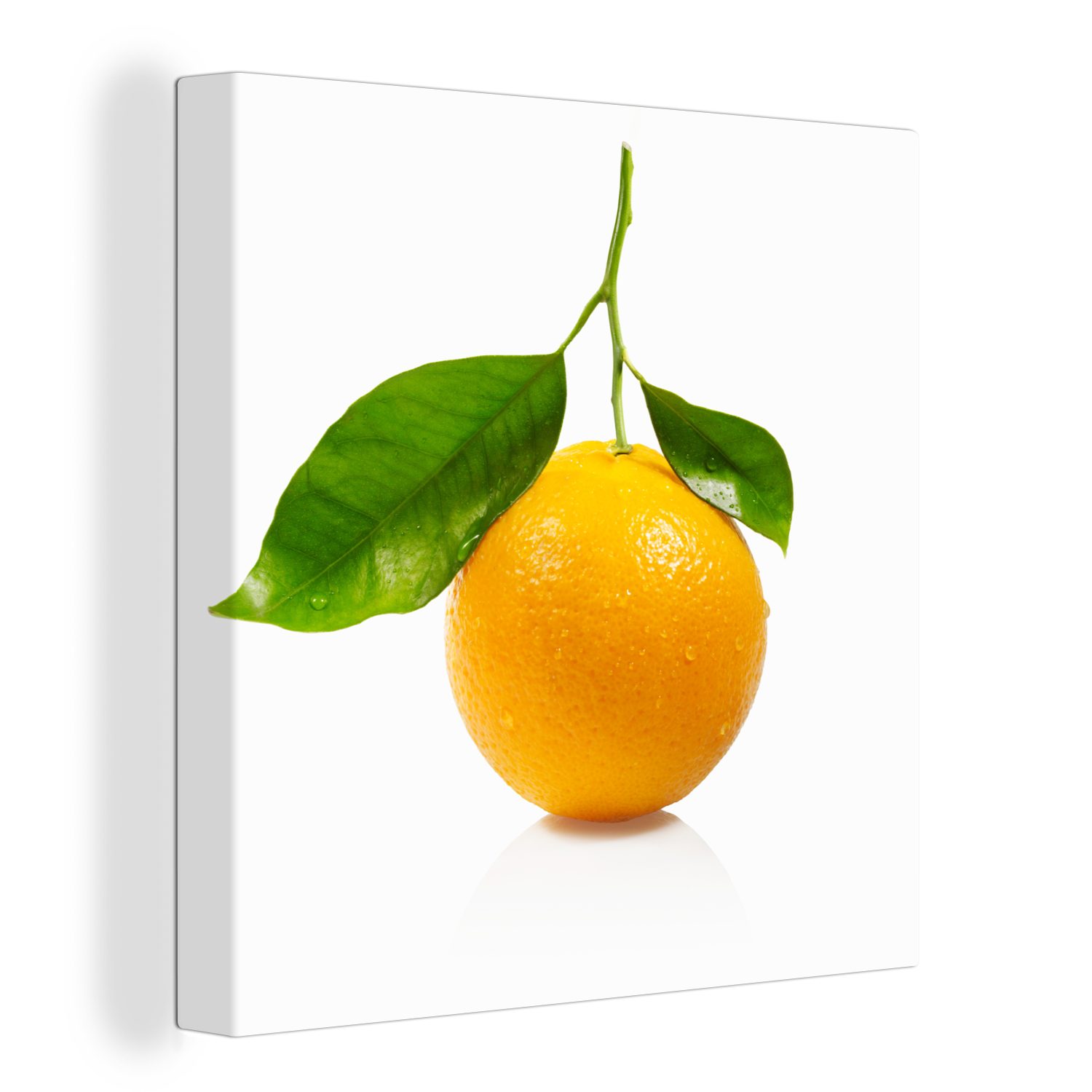 OneMillionCanvasses® Leinwandbild Orange - Obst Schlafzimmer St), Leinwand Bilder für - (1 Orange, Wohnzimmer