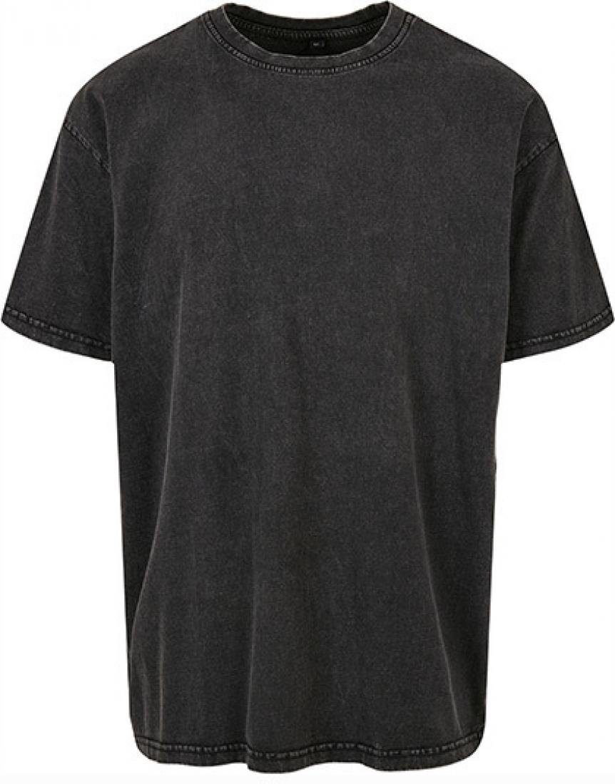 Rundhalsshirt Herren T-Shirt Acid Washed Heavy Oversize Tee