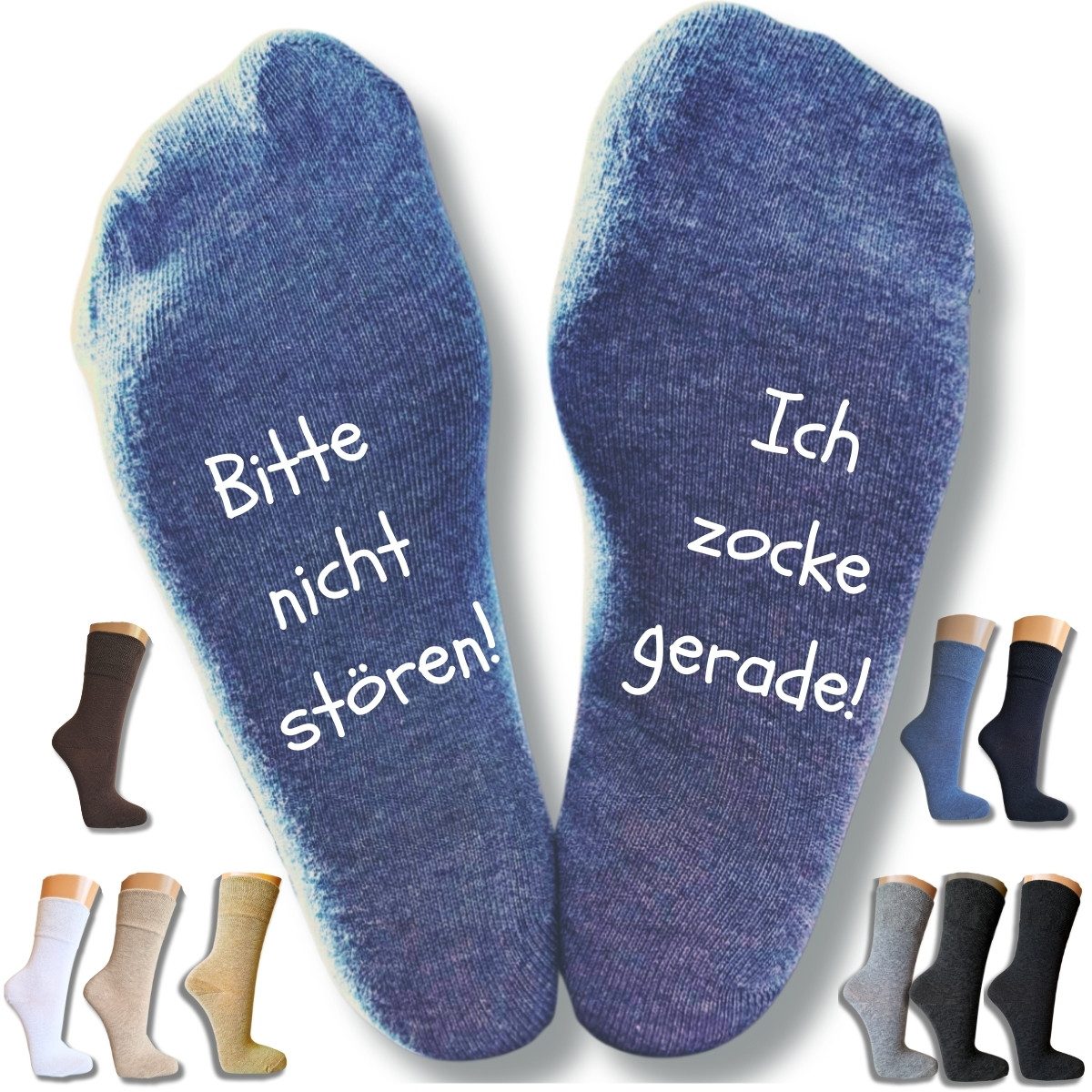 bentini Basicsocken Spruchsocken Bitte nicht stören! günstig online kaufen