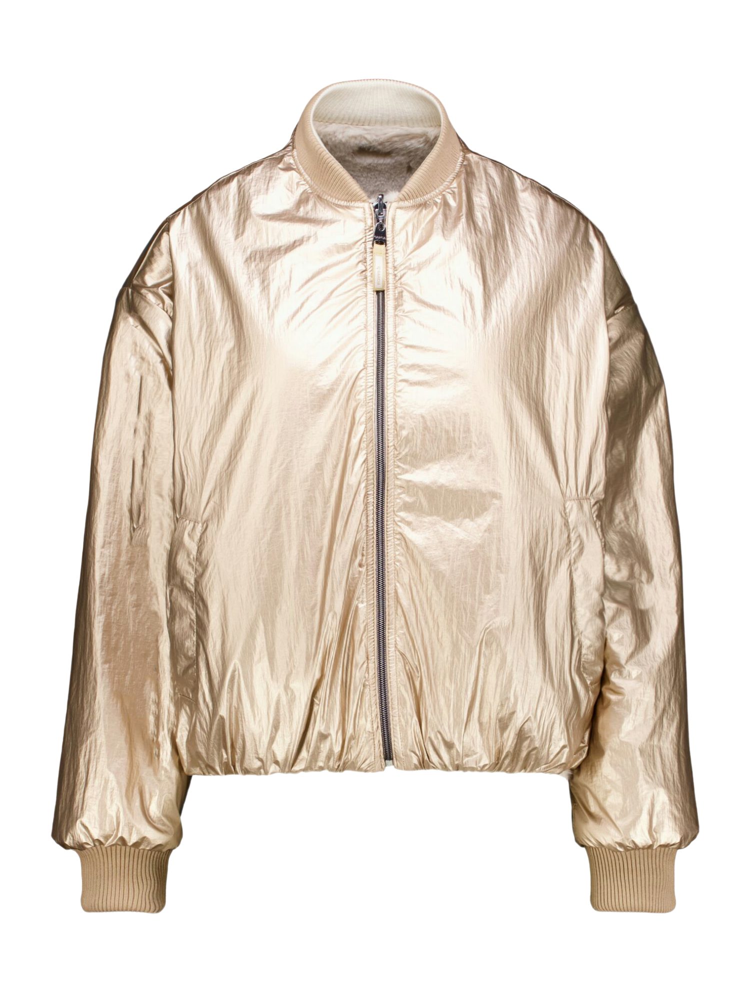 Garcia Kurzjacke natur,Outdoor,Polyester,Unifarben,Collegekragen,Lang,Regular Fit