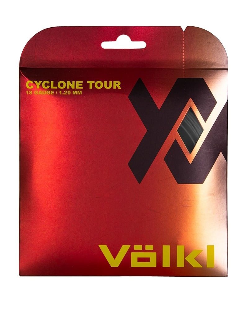 Tennissaite Cyclone Tour (Haltbarkeit+Spin) anthrazitgrau 12m Set