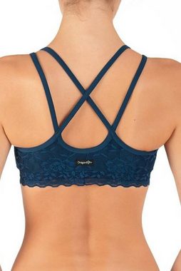 Dragonfly Trainingstop Dragonfly Top Nicole Lace Petrol (1-tlg) Pole Dance Bekleidung