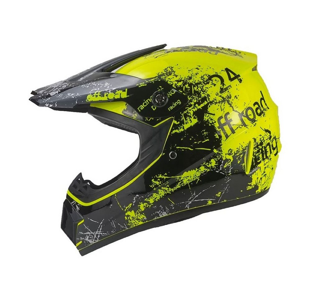 FunSport-Factory Motocrosshelm Racing Kinder Crosshelm Motocross Helm Kinder Motorradhelm Offroad