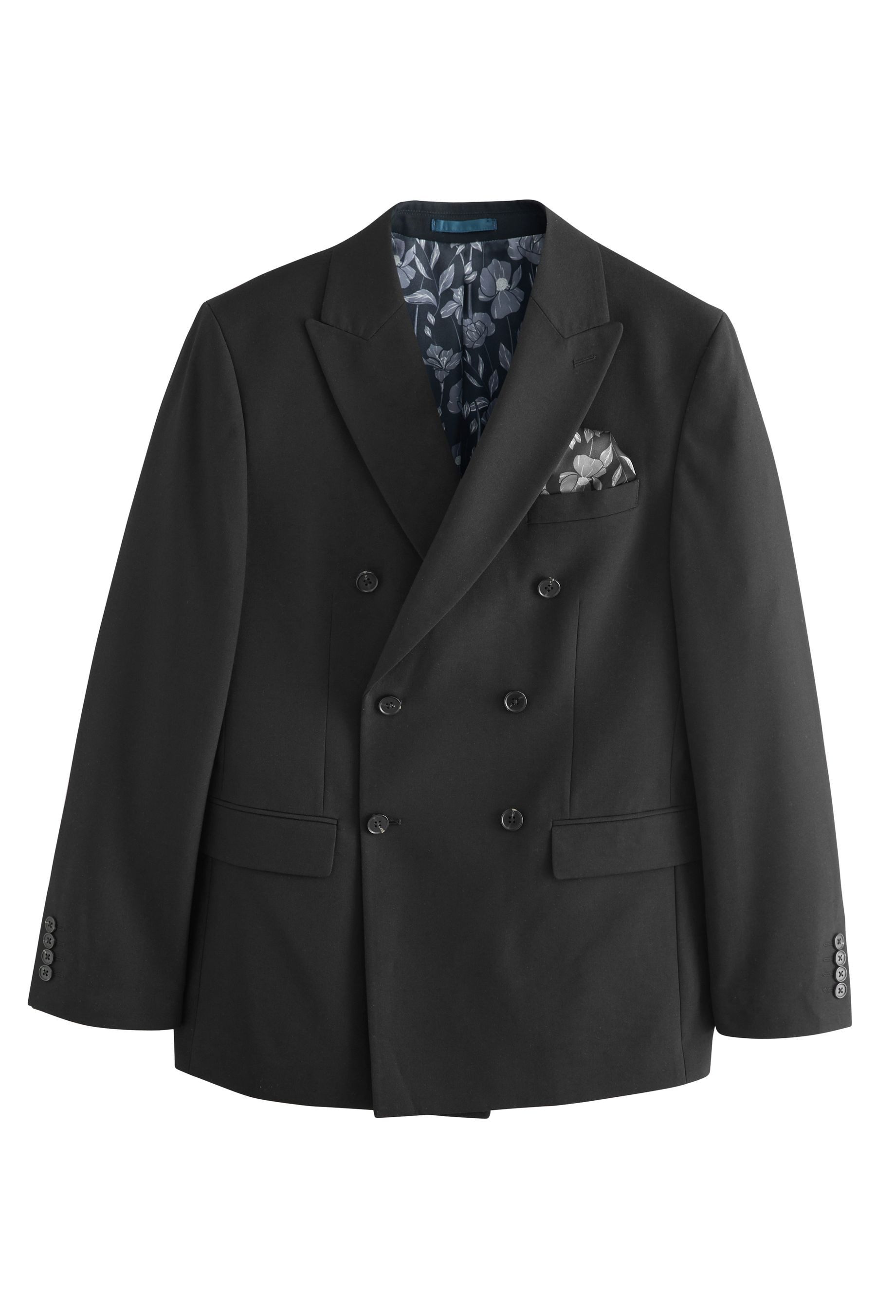Sakko Doppelreihiges Tailored Fit Anzugsakko, 2 Knöpfe