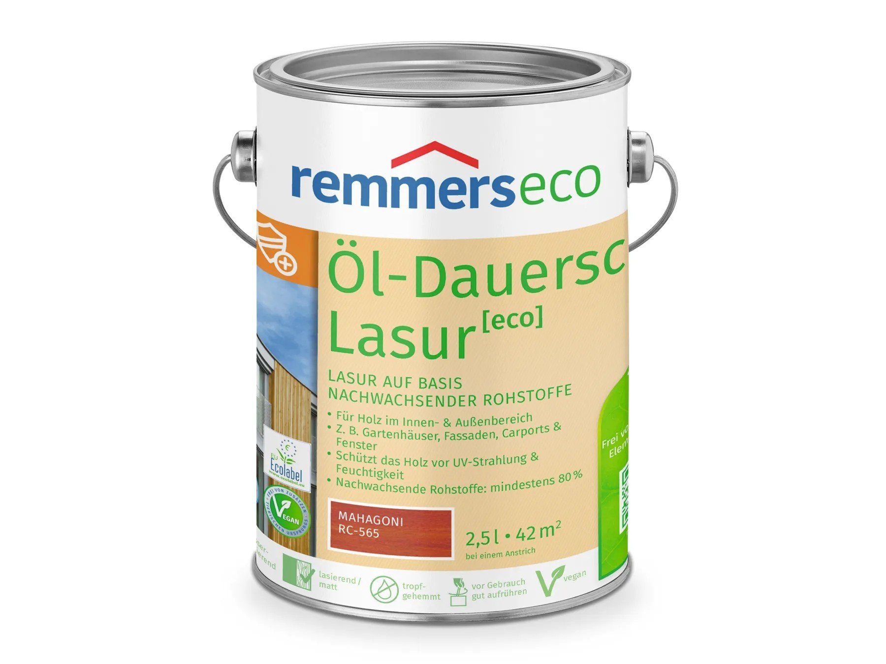 Remmers Holzschutzlasur Öl-Dauerschutz-Lasur [eco] mahagoni (RC-565)