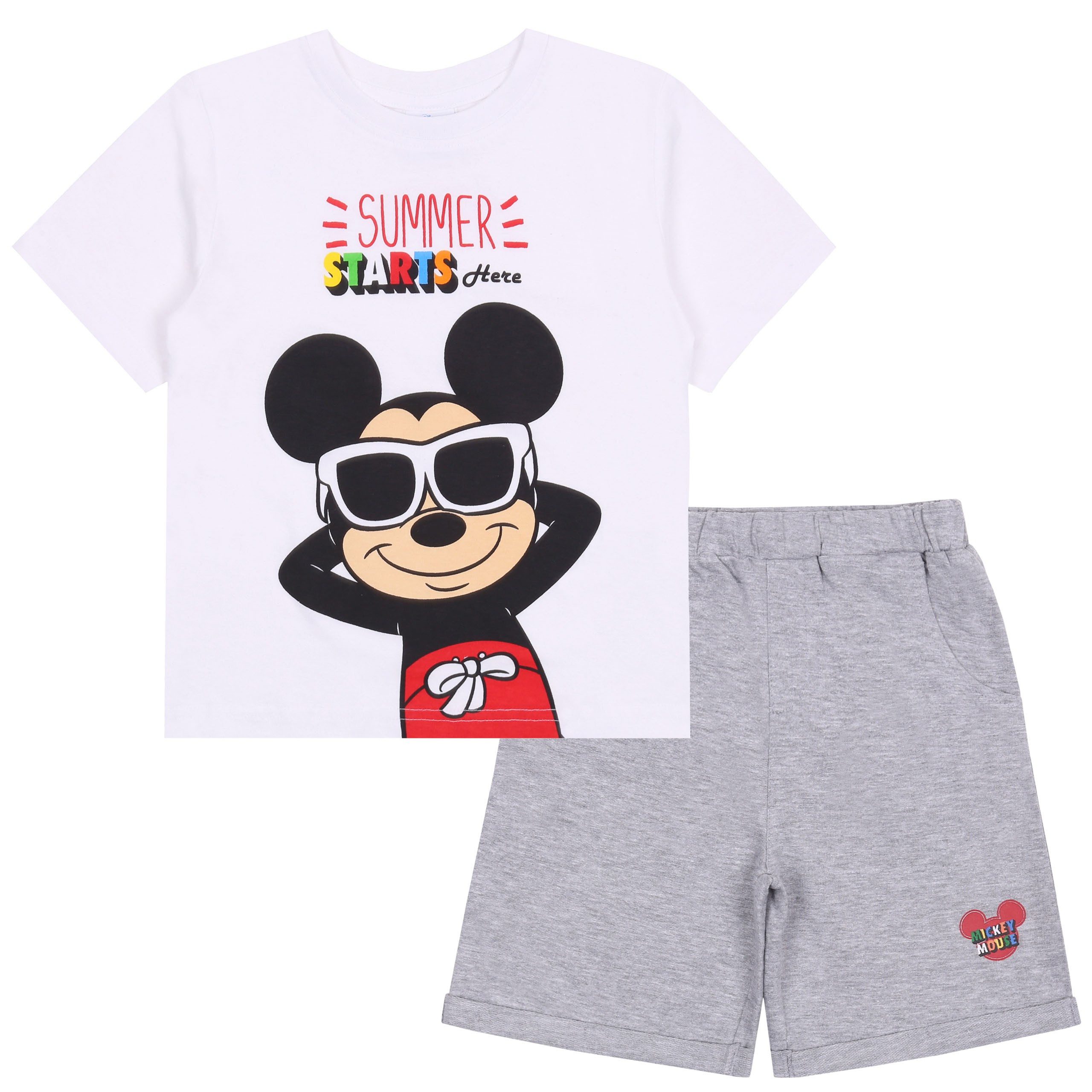 T-Shirt & Shorts Sommerset für Jungen T-Shirt + kurze Hose Mickey Maus DISNEY 5 Jahre
