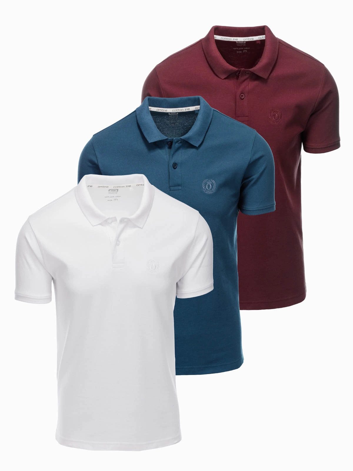 Poloshirt BASIC Herren-Poloshirt 3er Set