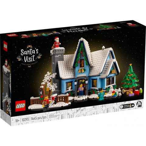 LEGO® Konstruktionsspielsteine LEGO® - Besuch des Weihnachtsmanns, (1445 St)
