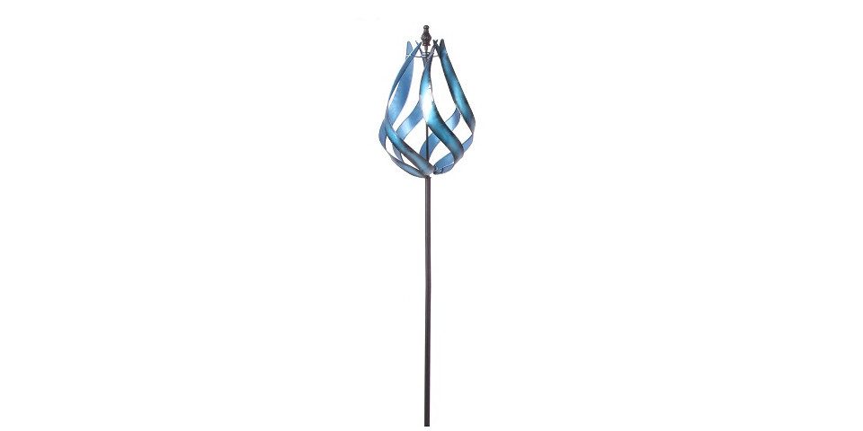 Trend Line Gartenstecker TrendLine Gartenstecker Metall Windrad 140 cm blau günstig online kaufen