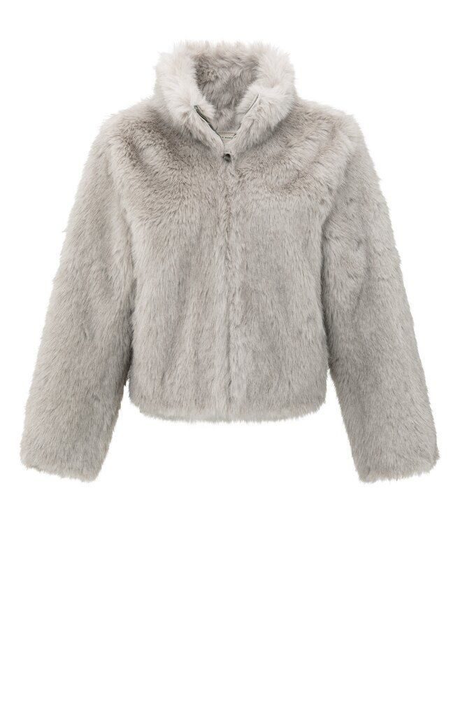 YAYA Outdoorjacke Jacke aus Fellimitat günstig online kaufen